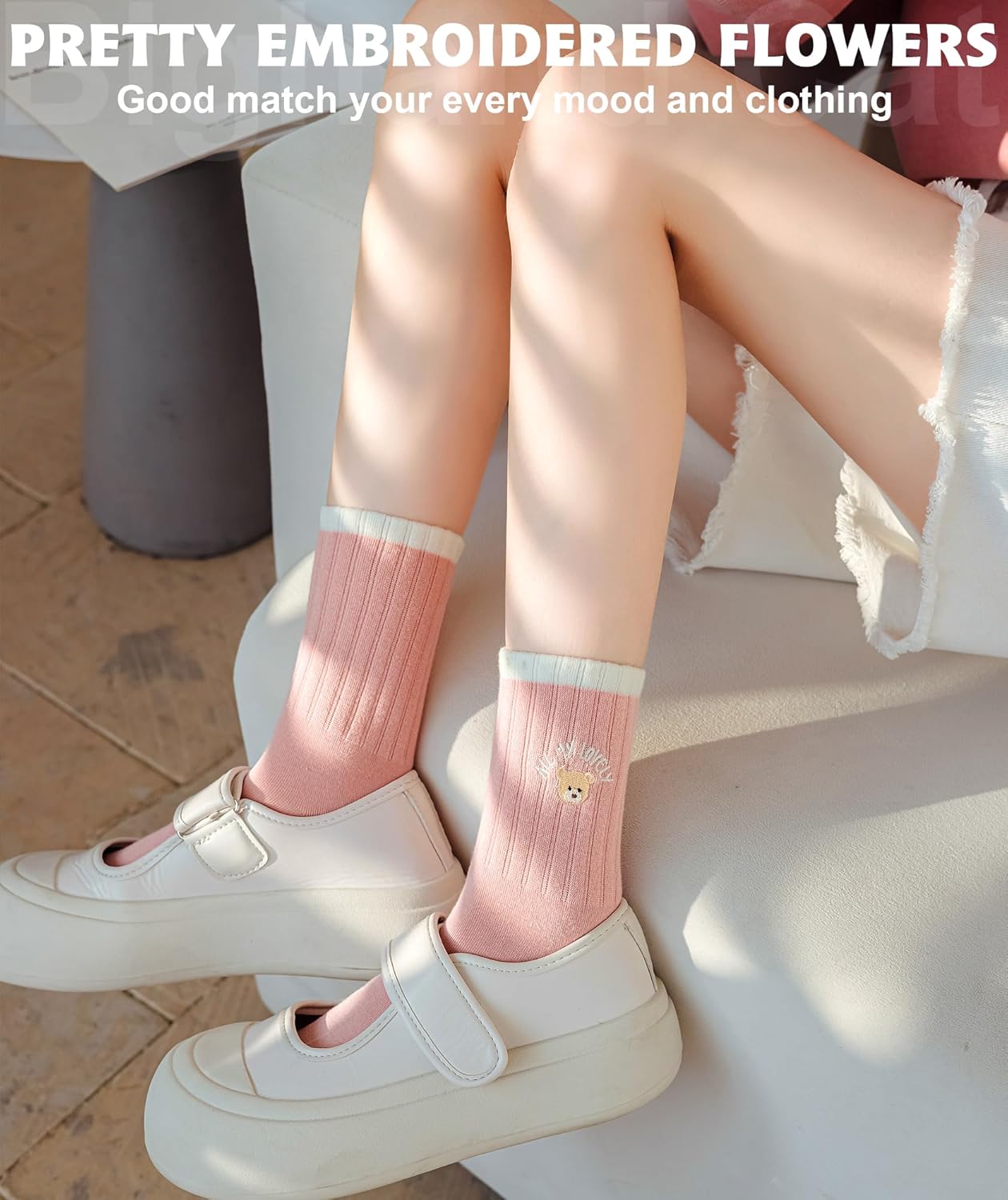 IIG 3-6 Pairs Womens Cute Animal Patterned Funny Novelty Cotton Crew Socks - Image 3