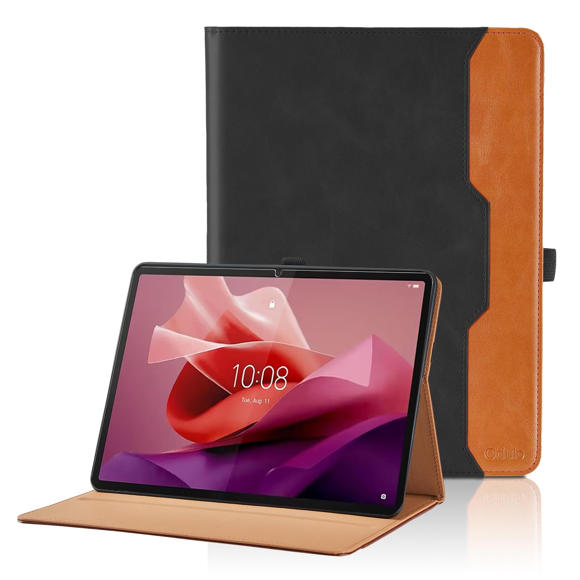 Case for Lenovo Tab P12/Xiaoxin Pad Pro 12.7 Inch 2023 (TB370FU) - PU Leather Business Folio Case with Pocket, Auto Wake/Sleep Smart Tablet Cover,