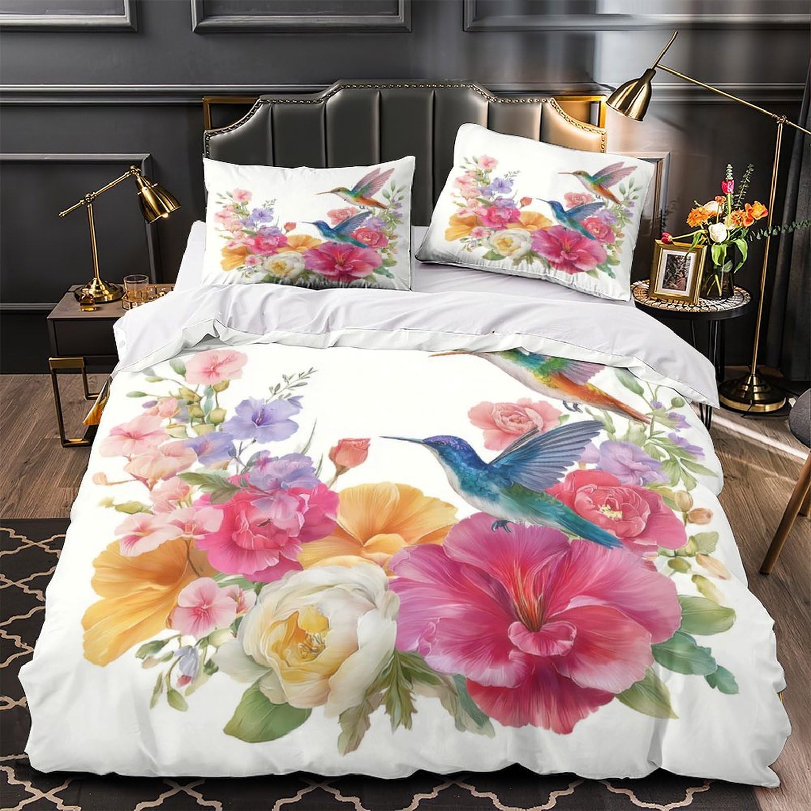 Housse de couette cheval 220x240 pour chambre adulte et enfant