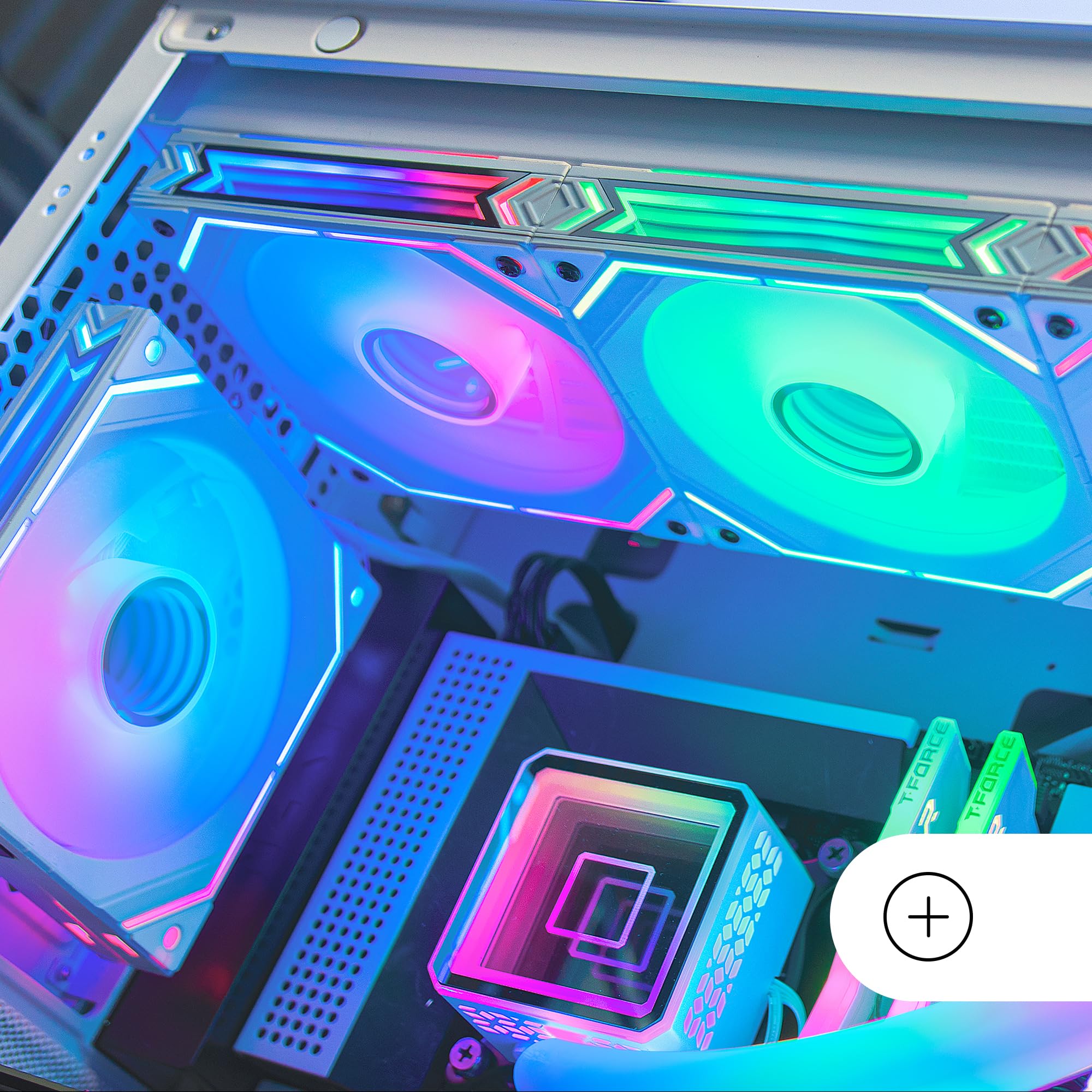 Mars Gaming MFD, Ventilador 120mm CHROMA RGB Dual Automático, Ultra Silencioso 14dB, Conexión Molex 4PIN, Sistema Antivibraciones, Transparente — view 77