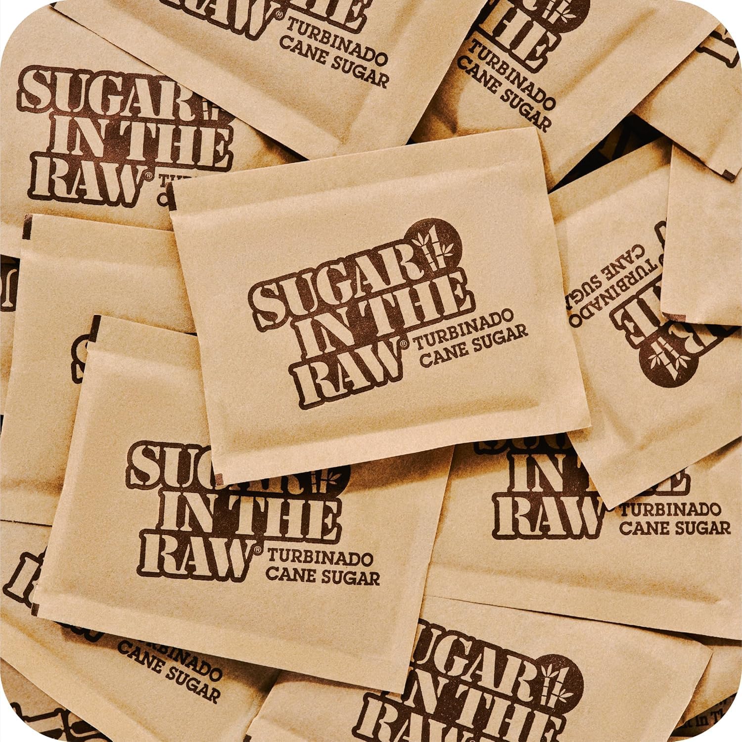 Unrefined Sugar Made From Sugar Cane, 200 Packets/Box, Sold as 1 Box