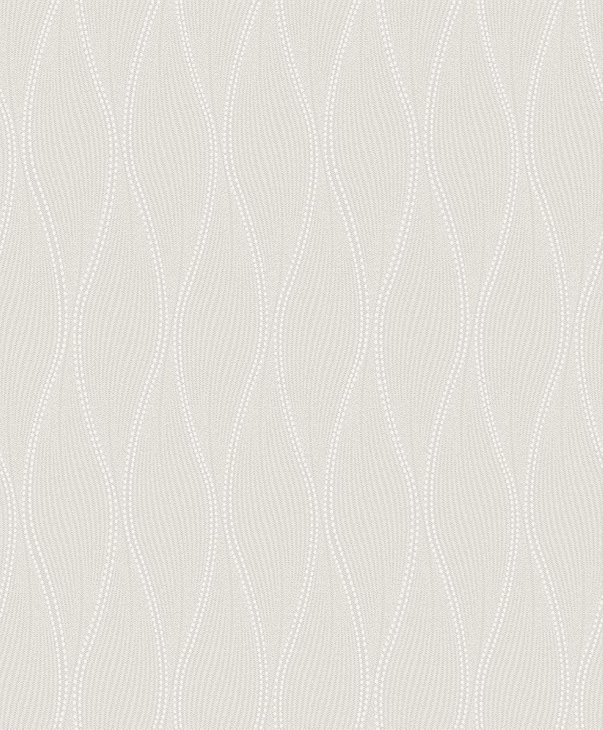 Brewster Home Fashions Tetsu Silver Ogee Wave Wallpaper