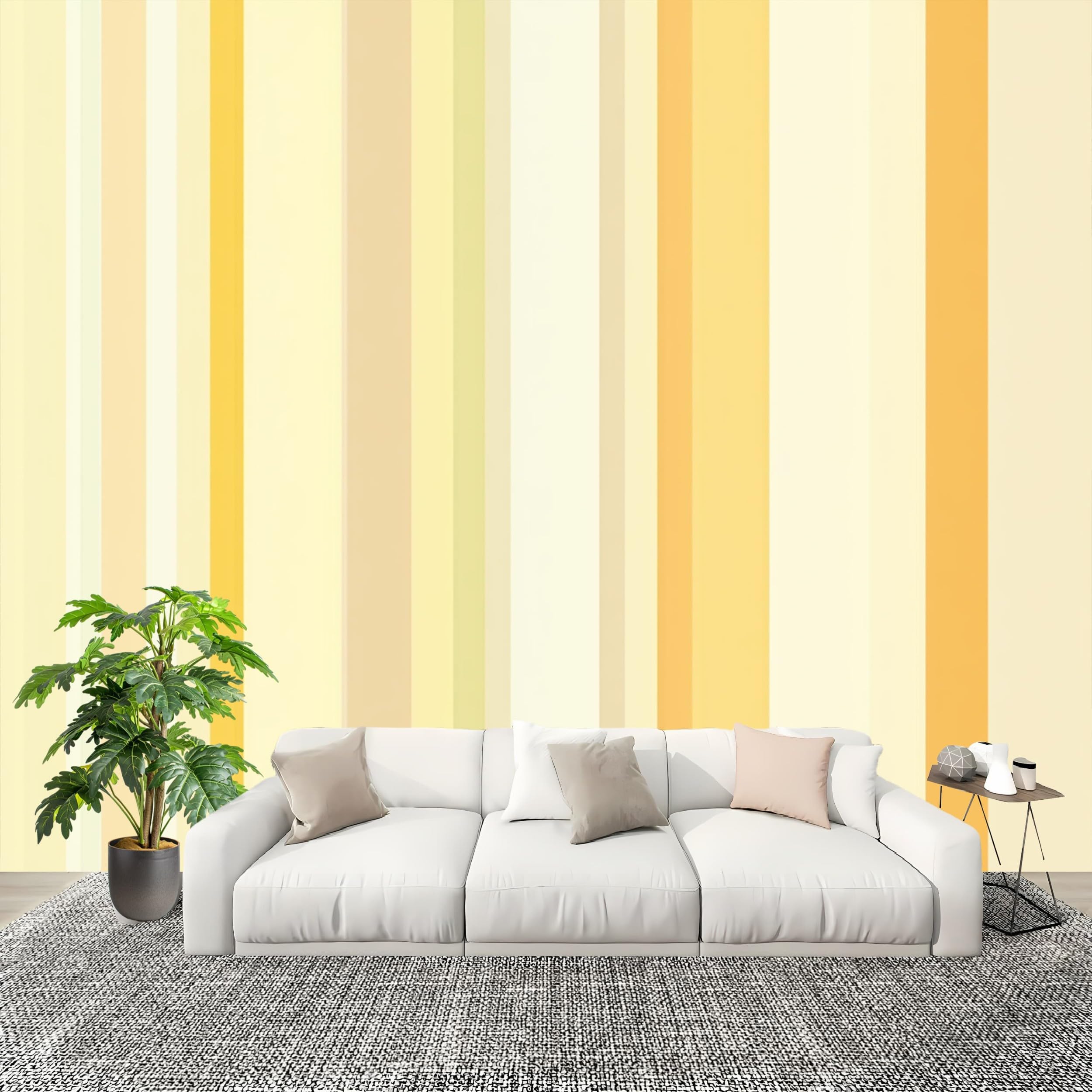 Papier peint panoramique pour agrandir une pièce basse de plafond