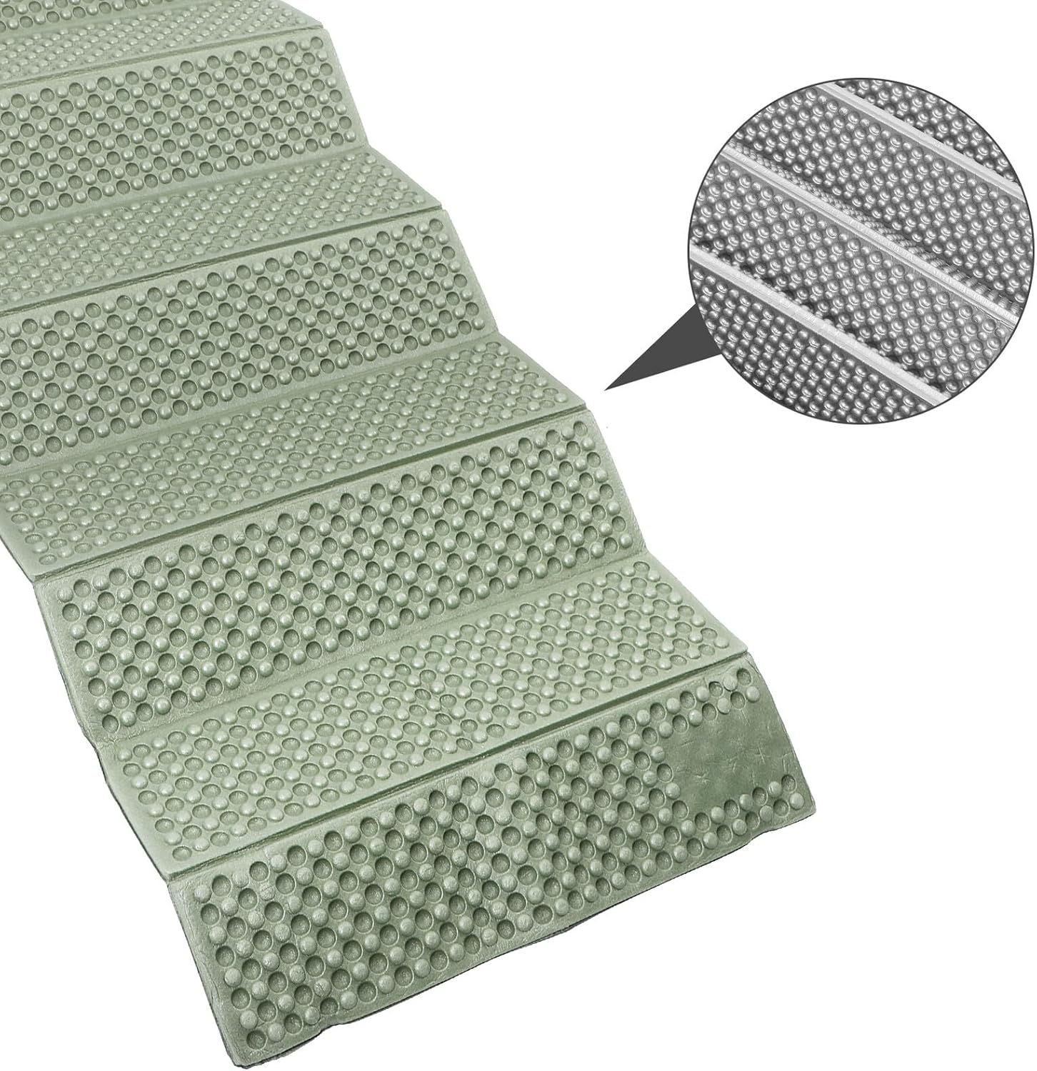 Portable Folding Outdoor Camping Cushion Sitting Pad with Aluminum Film Insulation Thick Multi-Function Mat for Picnic Hiking Garden Stadium Use Lightweight