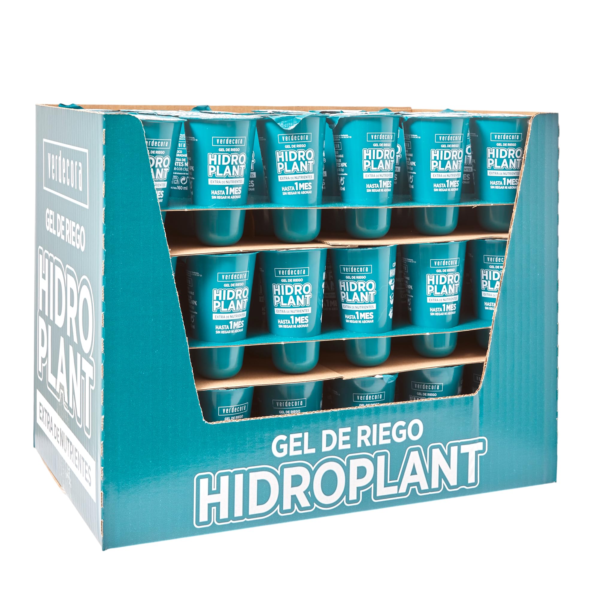 verdecora Gel de Riego Hidroplant Pack 72 - hasta 1 Mes sin regar ni abonar