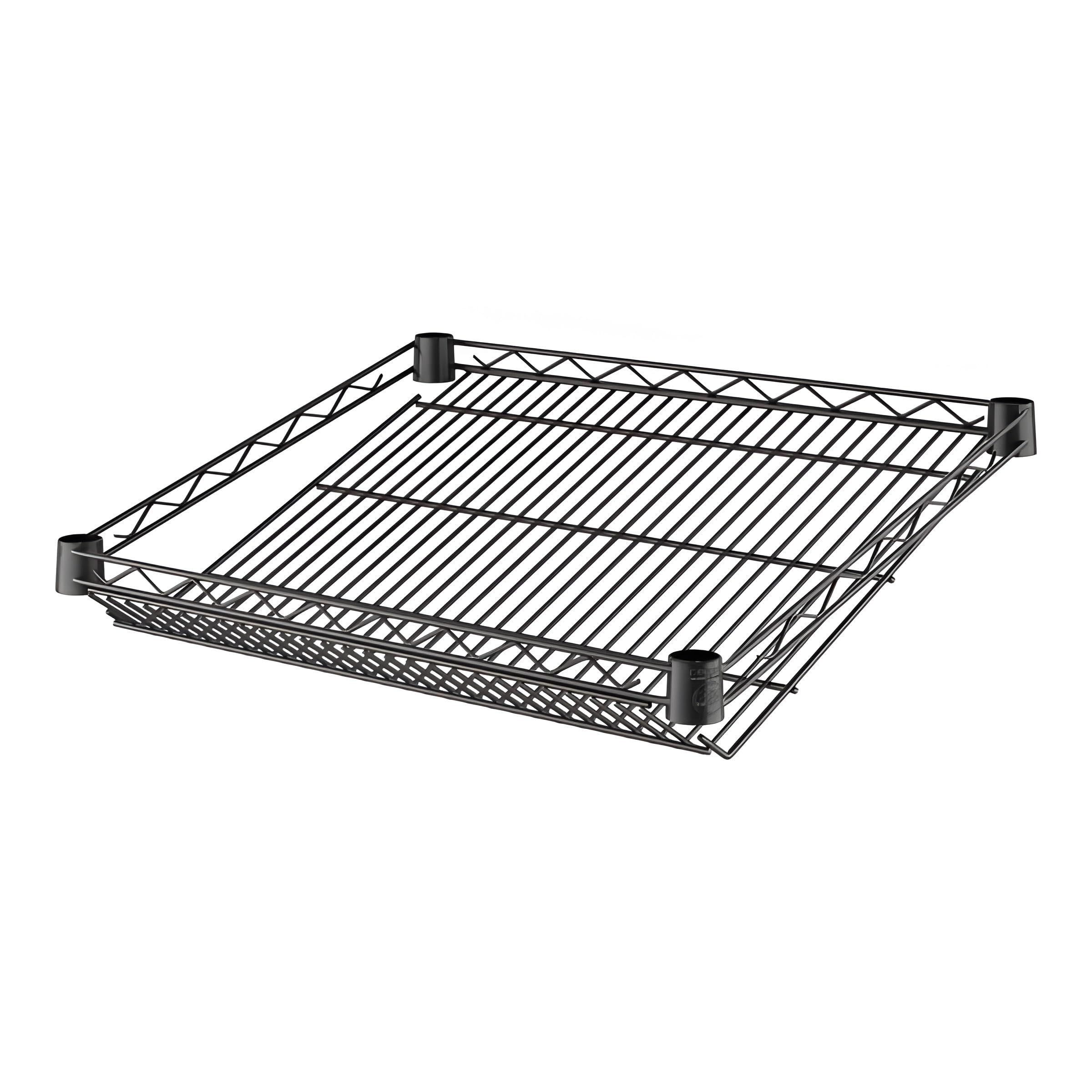 Zedfire Black Epoxy Wire Basket, Slanted Shelf 18