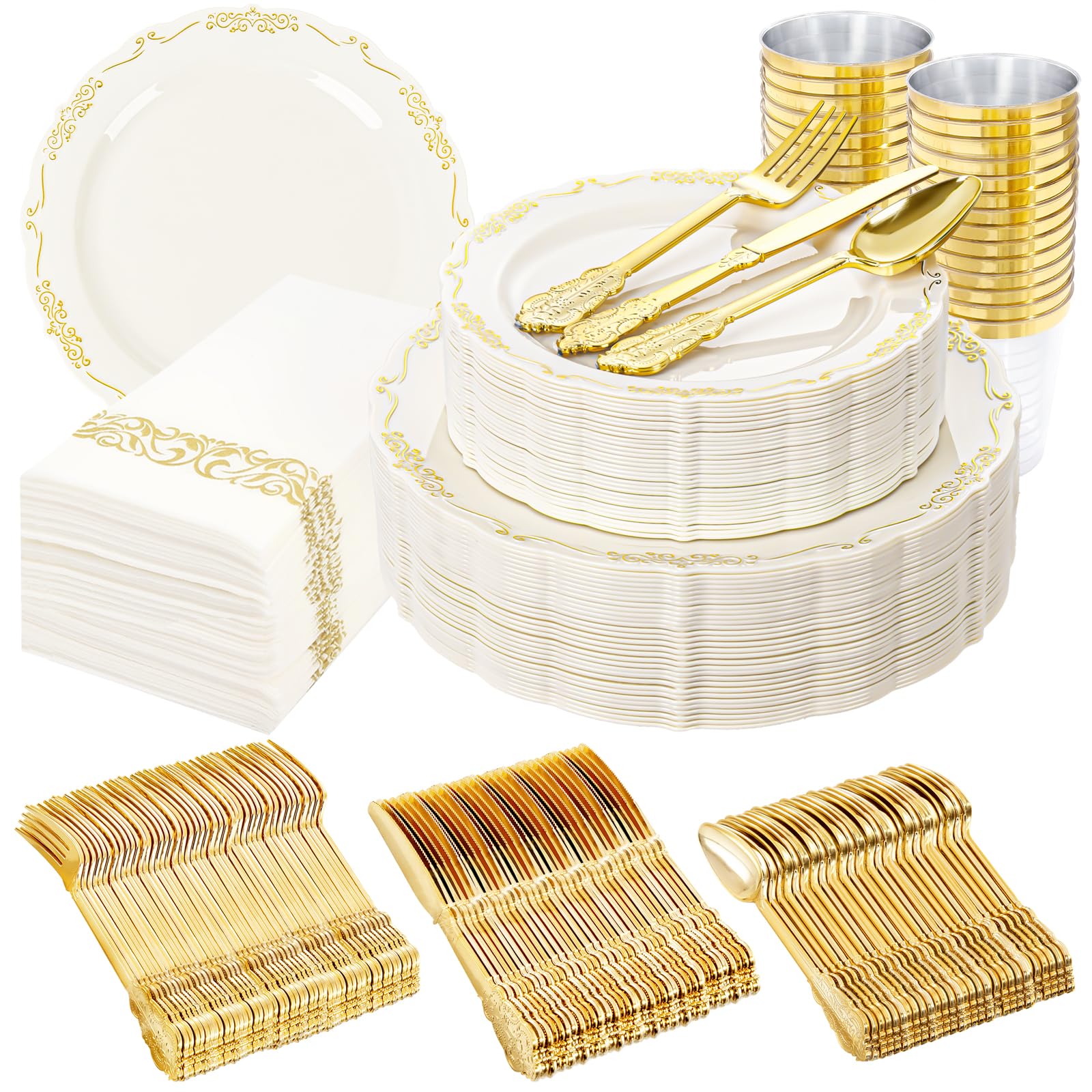 Supernal 210-Piece Dinnerware Set - Party Supplies -10 Supernal 210-Piece Dinnerware Set - Party Supplies -10