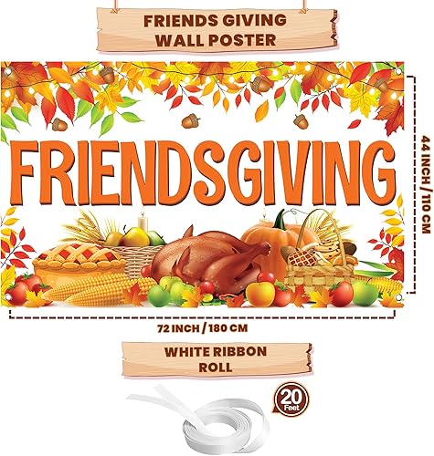 Miniatura 2 de KatchOn, Fondo de regalo de amigos, extragrande, 72 x 44 pulgadas, telón de fondo de fotos de regalo de amigos para decoraciones de fiesta de