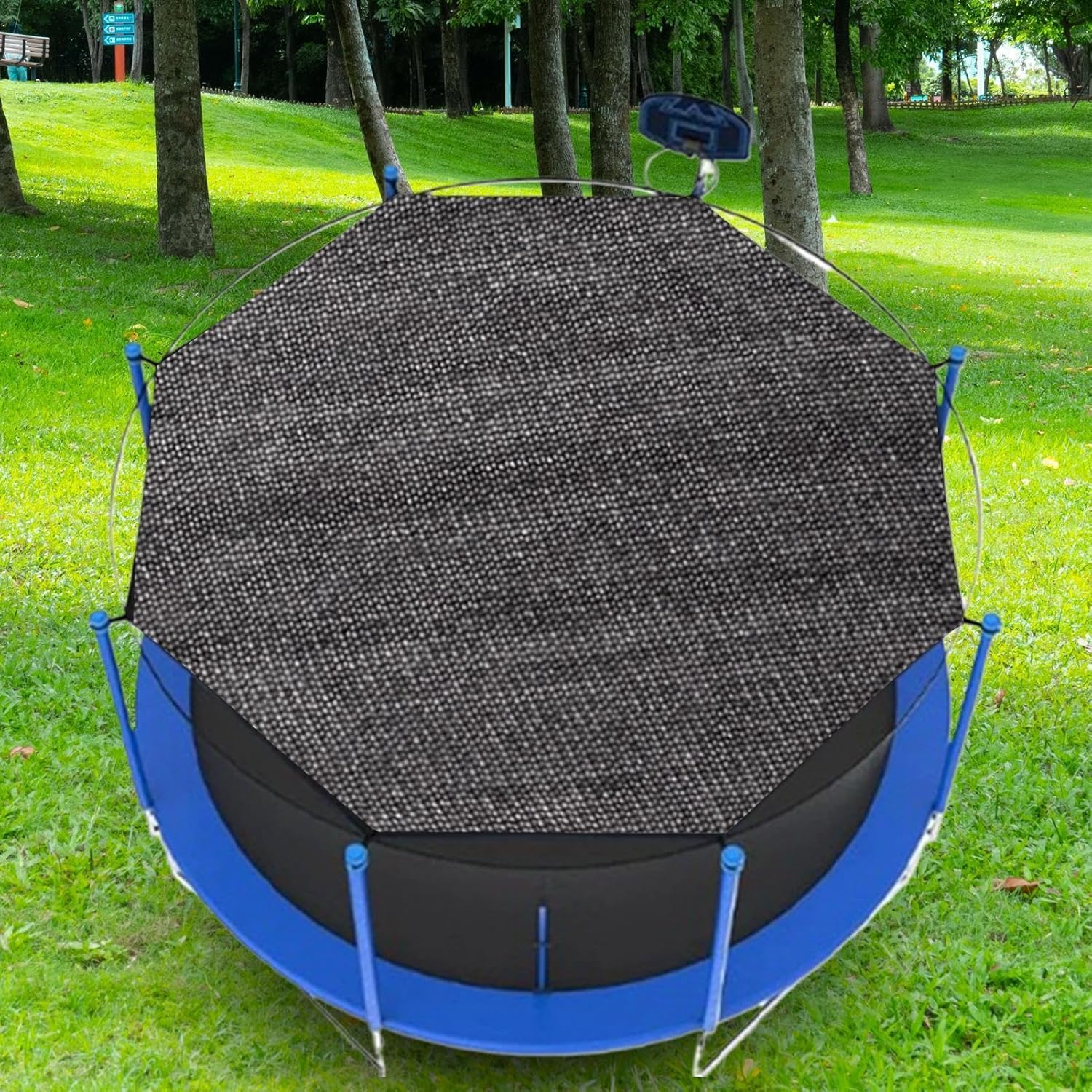 Trampoline Sunshade Net | Trampoline Sunshade Canopy Net - Mesh Material Protective Tool for Picnics, Backyards, Community Events, Birthday Parties