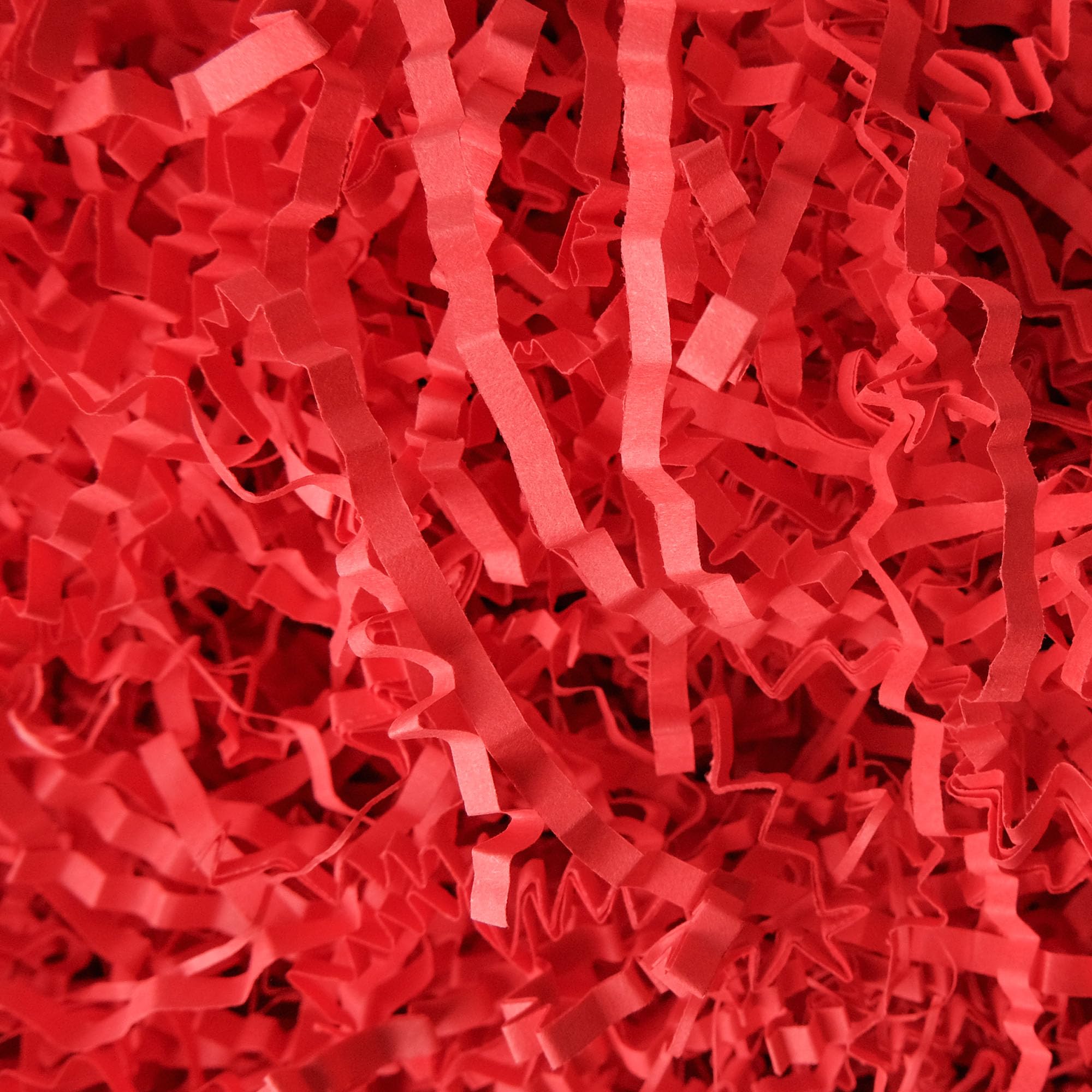 TCAIRG - 8 oz Red Crinkle Cut Paper Shred Filler for Gift Wrapping and Basket Filling - Shredded Paper for Gift Box, Box Confetti Shredded, Box
