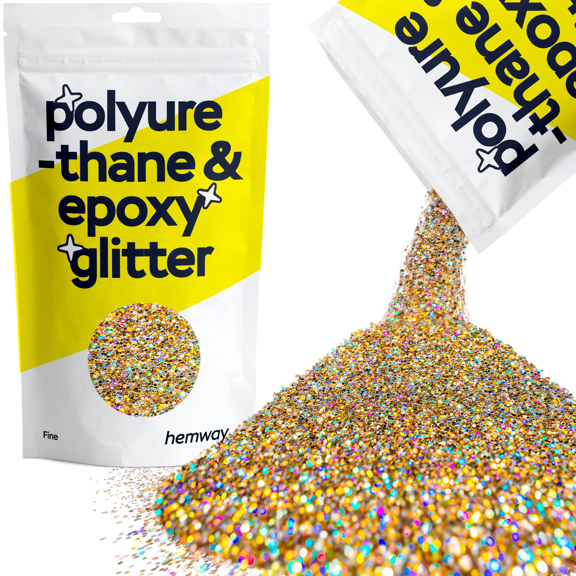 Hemway Resin Glitter Bronze Brown 100g Super Chunky | Polyurethane & Epoxy Glitter for Resin Crafts, Tumblers, Coasters, Floor & Table Art — view 176