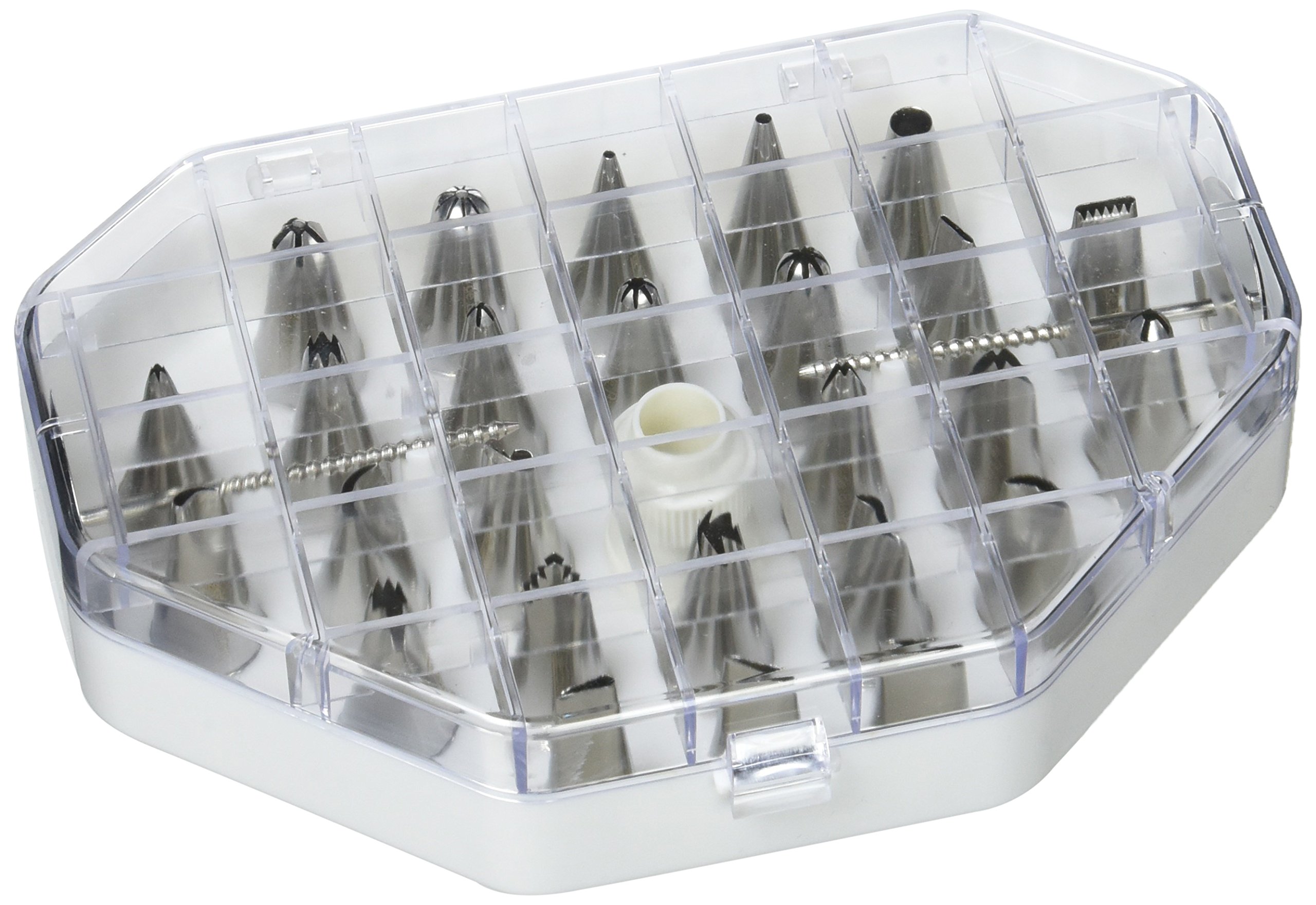 DE BUYER -2114.20 -coffrets 26 douilles inox+adaptateur & 4856.40N -poches patissieres reutilisables 40cm