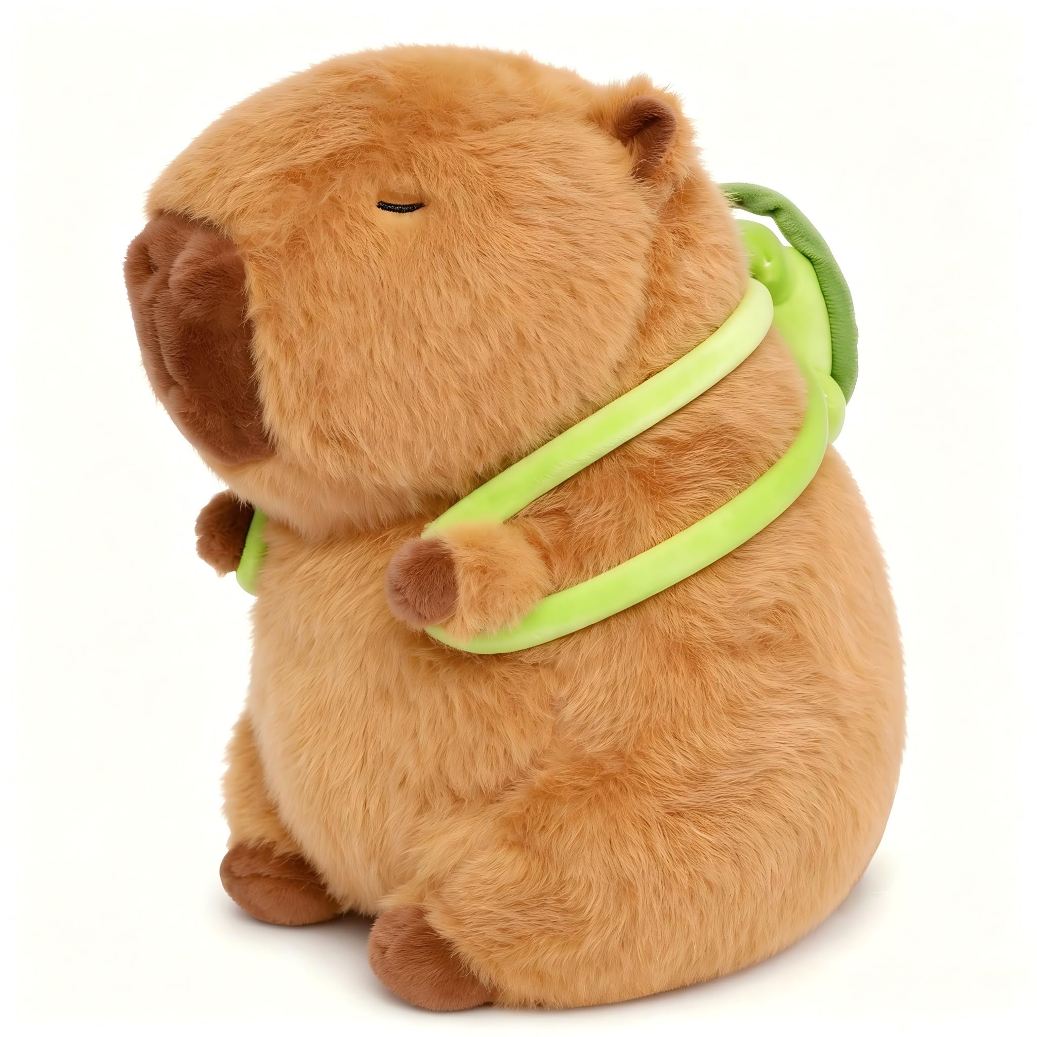 Scratch Art Adorable Soft Capybara Plush Toy - Kawaii Stuffed Animal Gift for Kids & Adults, Cute Capybara Teddy Plush Toy - Also for Home Decor with Turtle