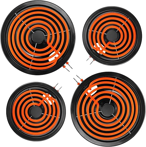 Miniatura 8 de MIFLUS Black Burner - Sartenes de goteo 5304430149 (6 pulgadas), 5304430150 (8 pulgadas) y quemadores de estufa eléctrica MP15YA (6 pulgadas) MP21YA