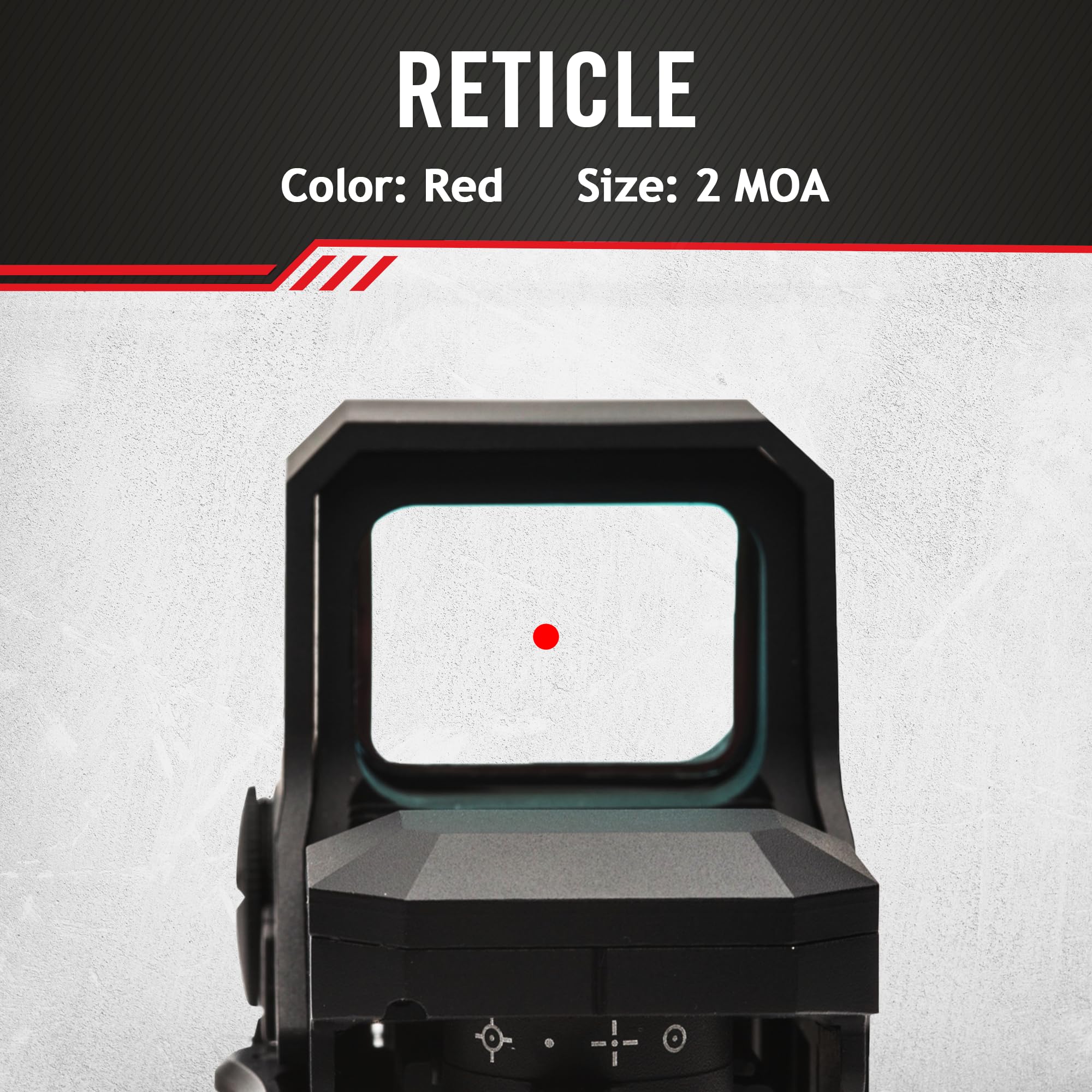 Sightmark Volta Solar 2 MOA Red Dot Piles et solaires Picatinny IP67