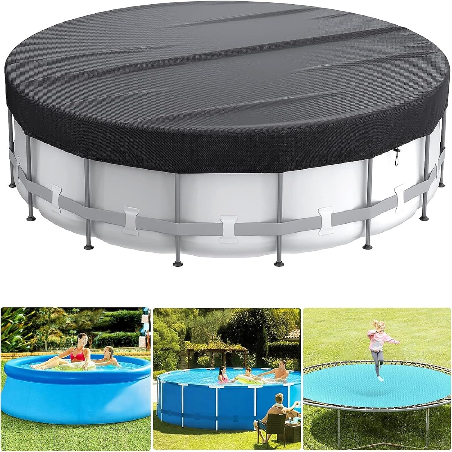 Winter Pool Cover, 18 Ft Pool Cover for Above Ground Pools
