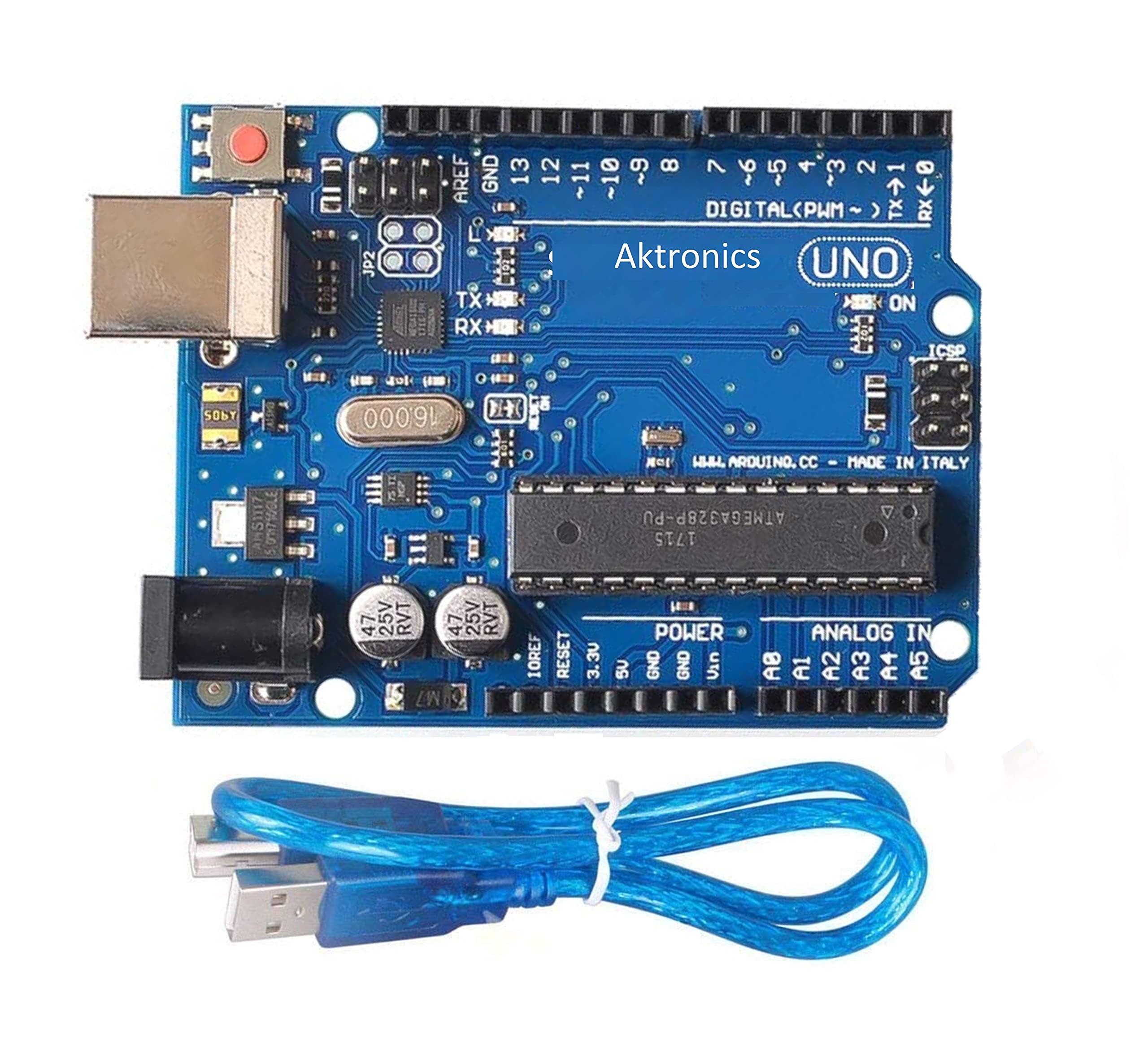 Scriptronics® Uno R3 Development Board ATmega328P ATmega16U2 with USB Cable Compatible With Arduino Uno (B0BS9XZBGP) Amazon Price History, Amazon Price Tracker