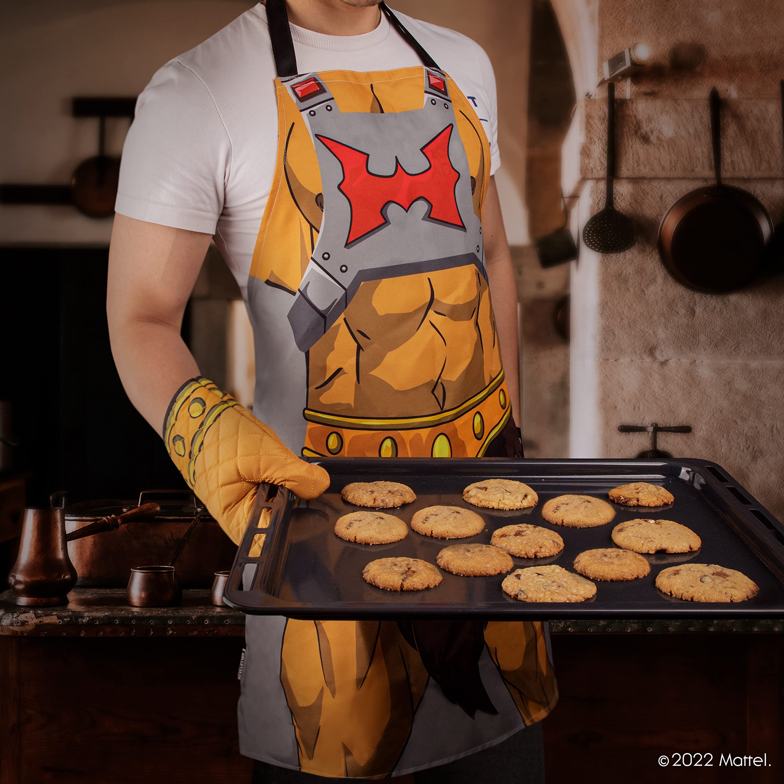 Cinereplicas MOTU - Delantal y guante de cocina He-Man - Licencia Oficial
