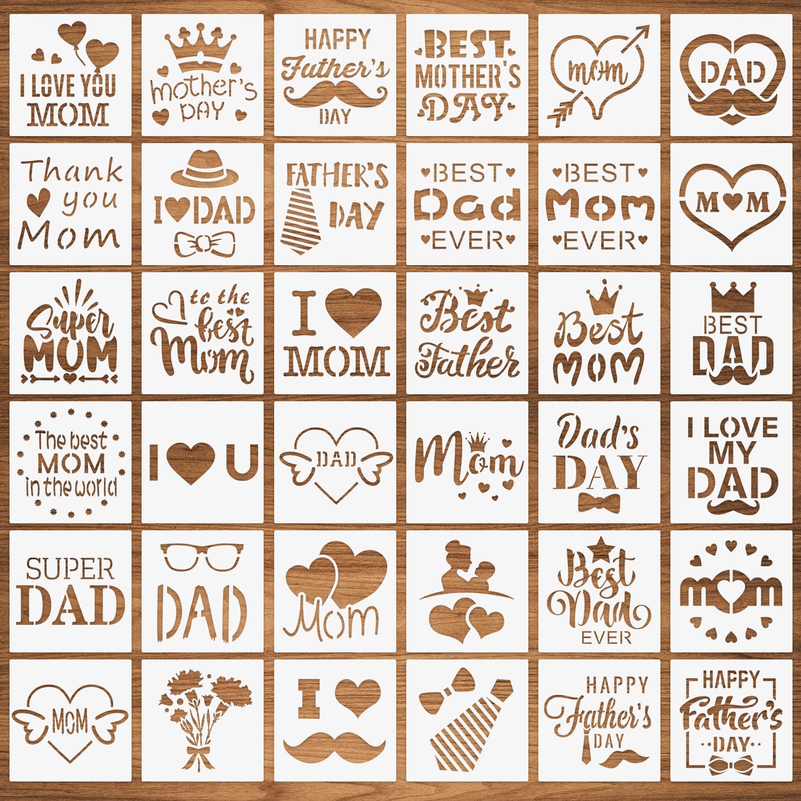 Amazon com: Teling 80 Pcs Father #39 s Day Stencil Mother #39 s Day Stencils Amazon com: Teling 80 Pcs Father #39 s Day Stencil Mother #39 s Day Stencils