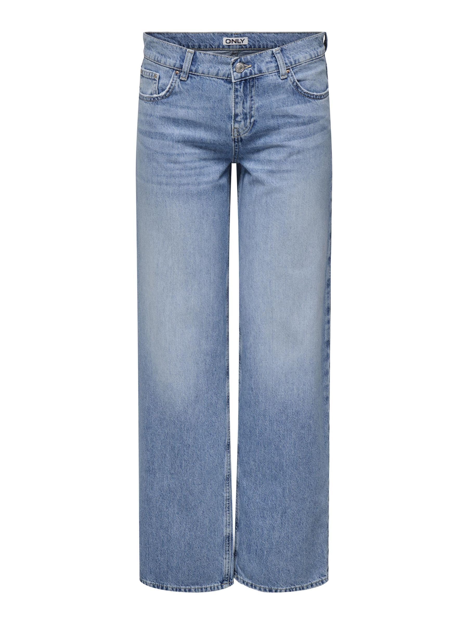 ONLY Female Jeans mit weitem Bein ONLBRENDA Niedrige Taille Gerade geschnitten Jeans