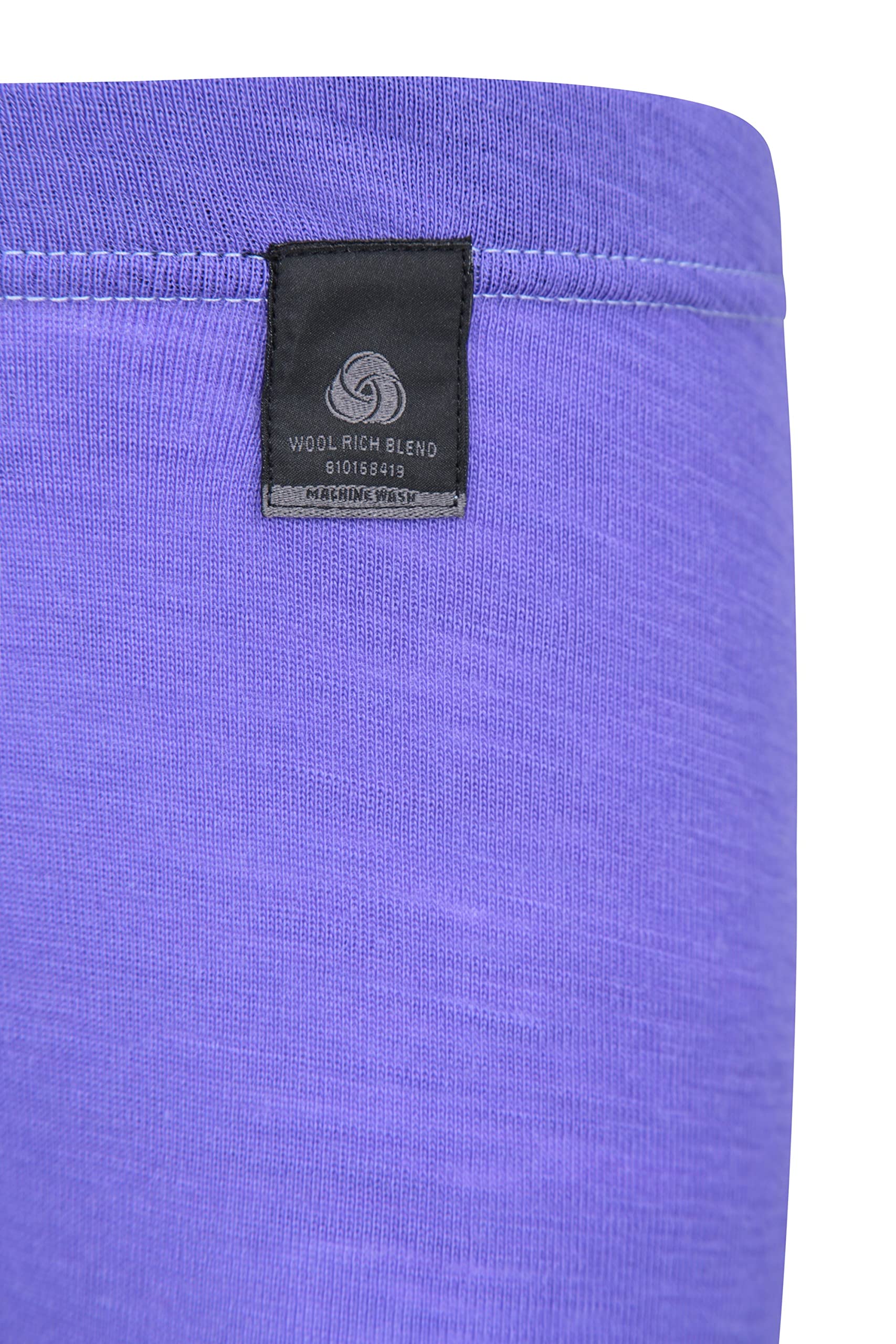 Mountain Warehouse Merino Pantaloni Termici Traspiranti da Bambina, Pantaloni Tecnici Montagna Sottotuta per Escursioni, Pantaloni Invernali Felpati Lunghi da Alpinismo Viola 9-10 Anni