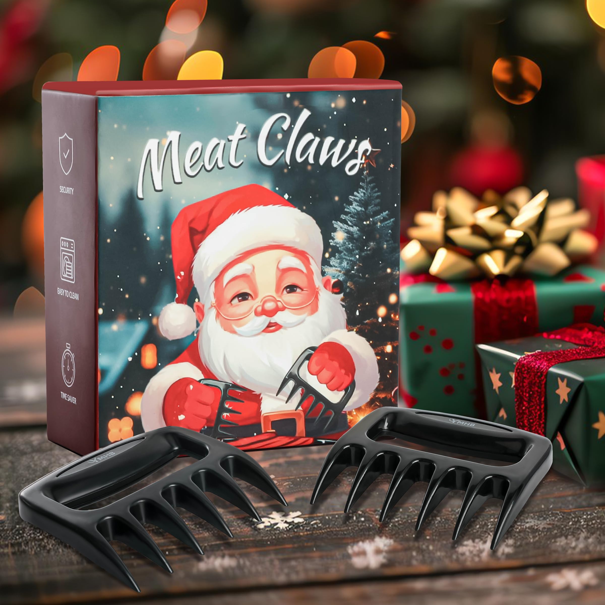 Strumpffüller für Erwachsene und Männer, Fleischzerkleinerer Krallen, Grillgeschenke für Männer, Zerkleinern von Krallen für Pulled Pork, Weihnachtsgeschenke für Vater, Ehemann, Geschenk