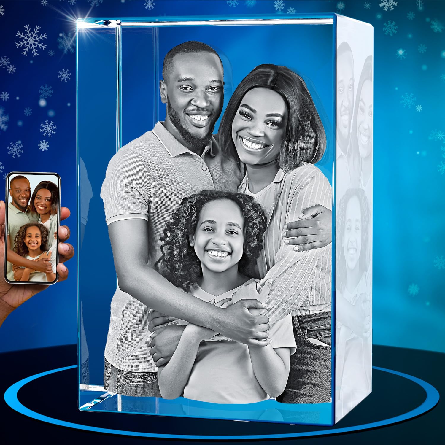 ArtPix 3D Crystal Photo, Personalized Mothers Day Gifts With Your