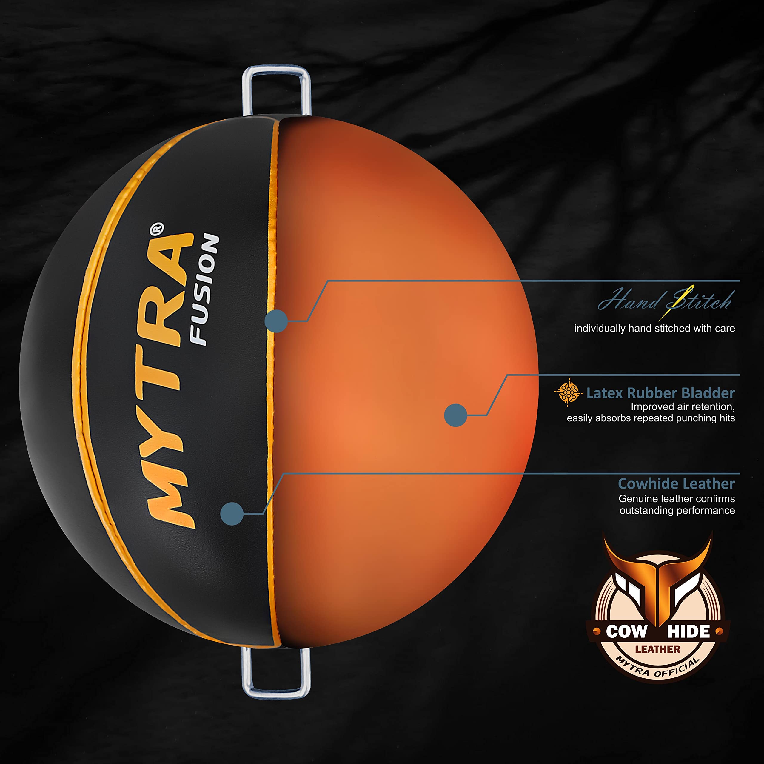Mytra Fusion Double End Speed - Sacca in vera pelle MMA Training Punching Boxing Speed Ball