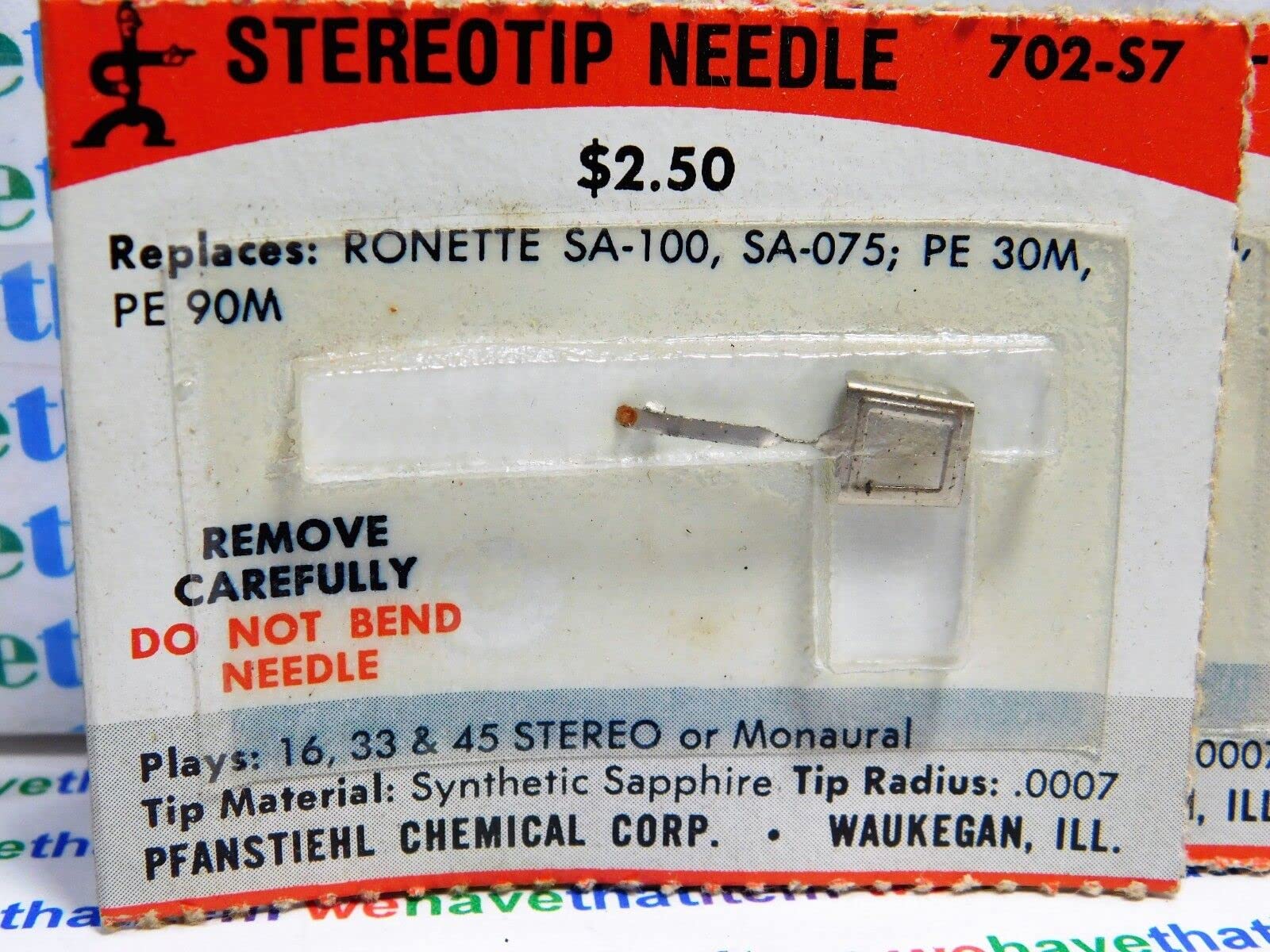PFANSTIEHL / 110021/ Replaces Ronette SA-100,SA075,PE30M,PE90M / 3 Pieces (qzty)