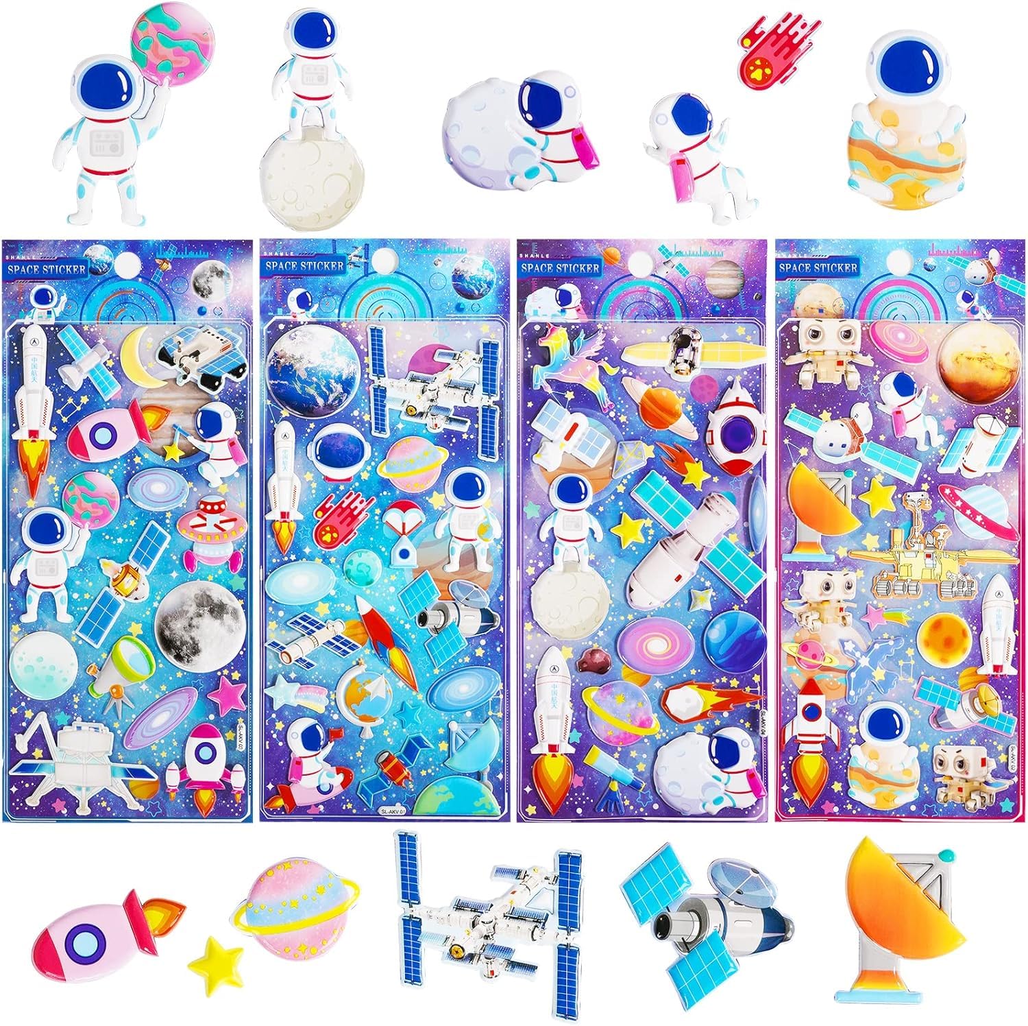 Parshya Kawaii 3D Puffy Stickers for Kids, 3D Stickers for Craft Book & Scrapbook, Self-Adhesive Kawaii Stickers Set, Cute Stickers for Girls and Boys(Random Theme) (Astronaut, 4) (B0CZPNKFDR) Amazon Price History, Amazon Price Tracker