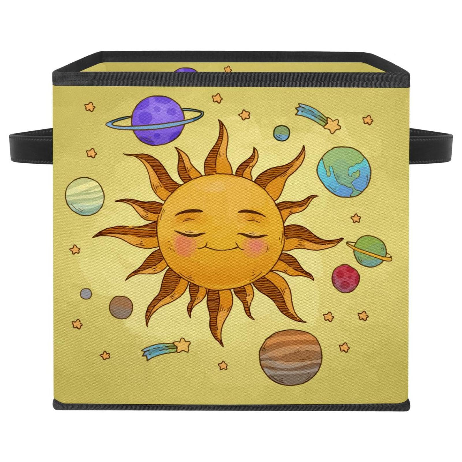 Boîte de rangement pliable en tissu pour placard encombré de jouets et livres
