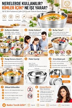 Transformacion 4 lü Çift Duvarlı Yalıtımlı Salata Dondurma Erişte Sos Atıştırmalık 11,5 cm Servis Kasesi 18/10 304 Çelik 723767