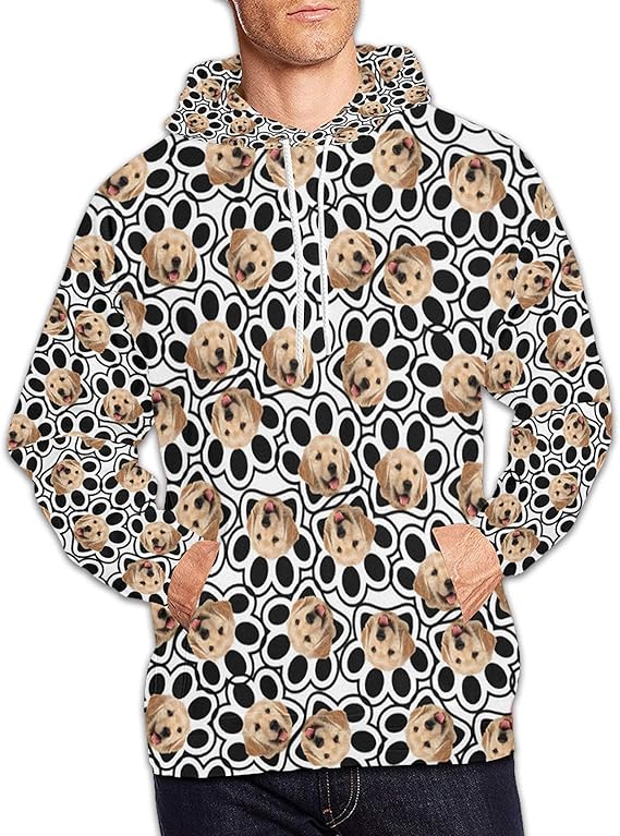 Custom dog face sweatshirt Clearance