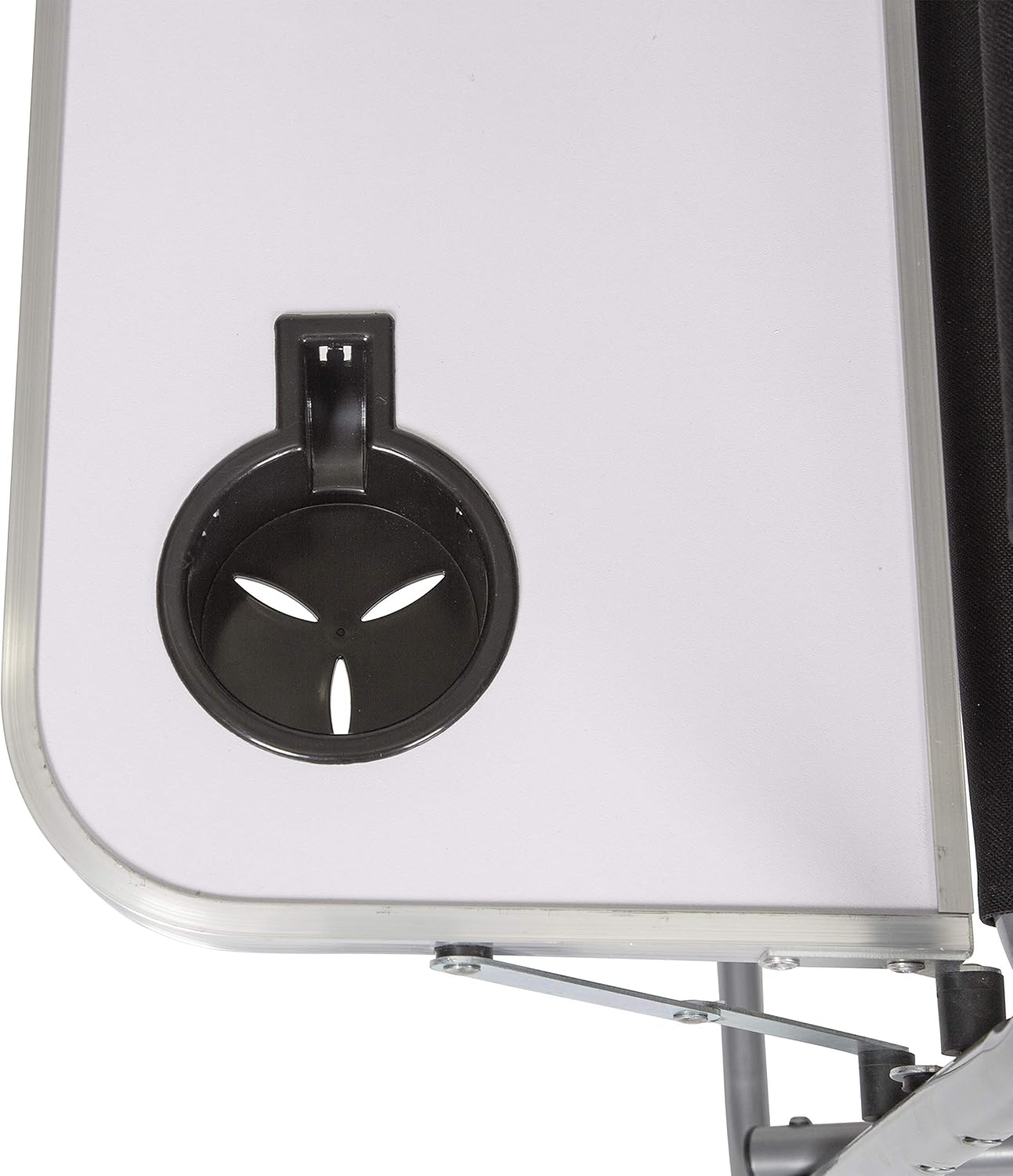 Stansport Directors Chair with Side Table, One Size, Black