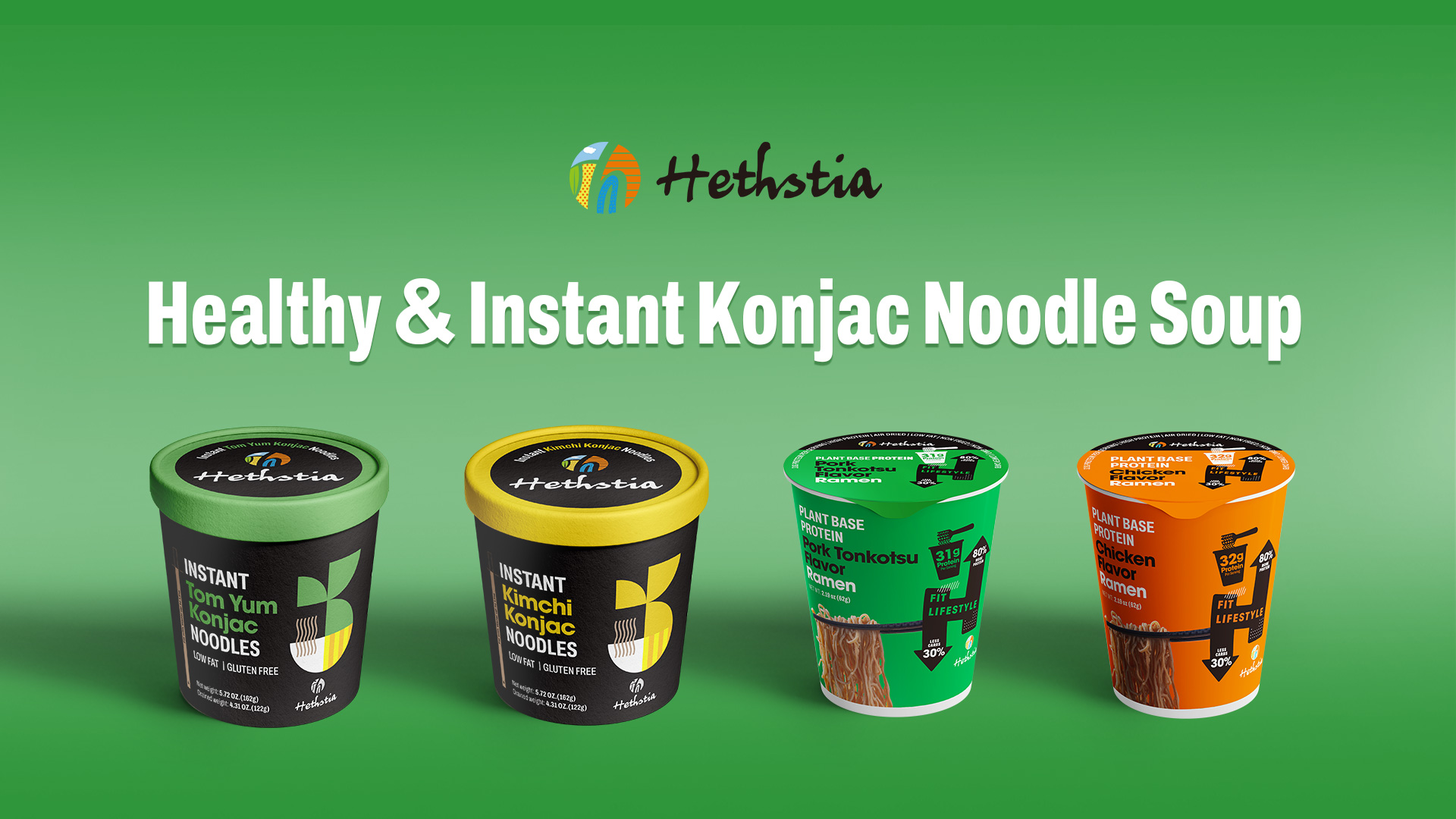 Amazon.com : Hethstia Konjac Noodles Tom Yum Soup – 6 Pack Low