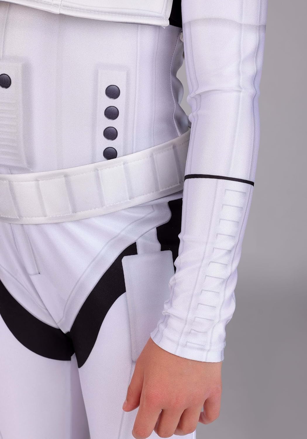 Girl's Deluxe Star Wars Stormtrooper Costume | Kids Jumpsuit with Belt, Vest and Mask for Halloween Fun - Image 5