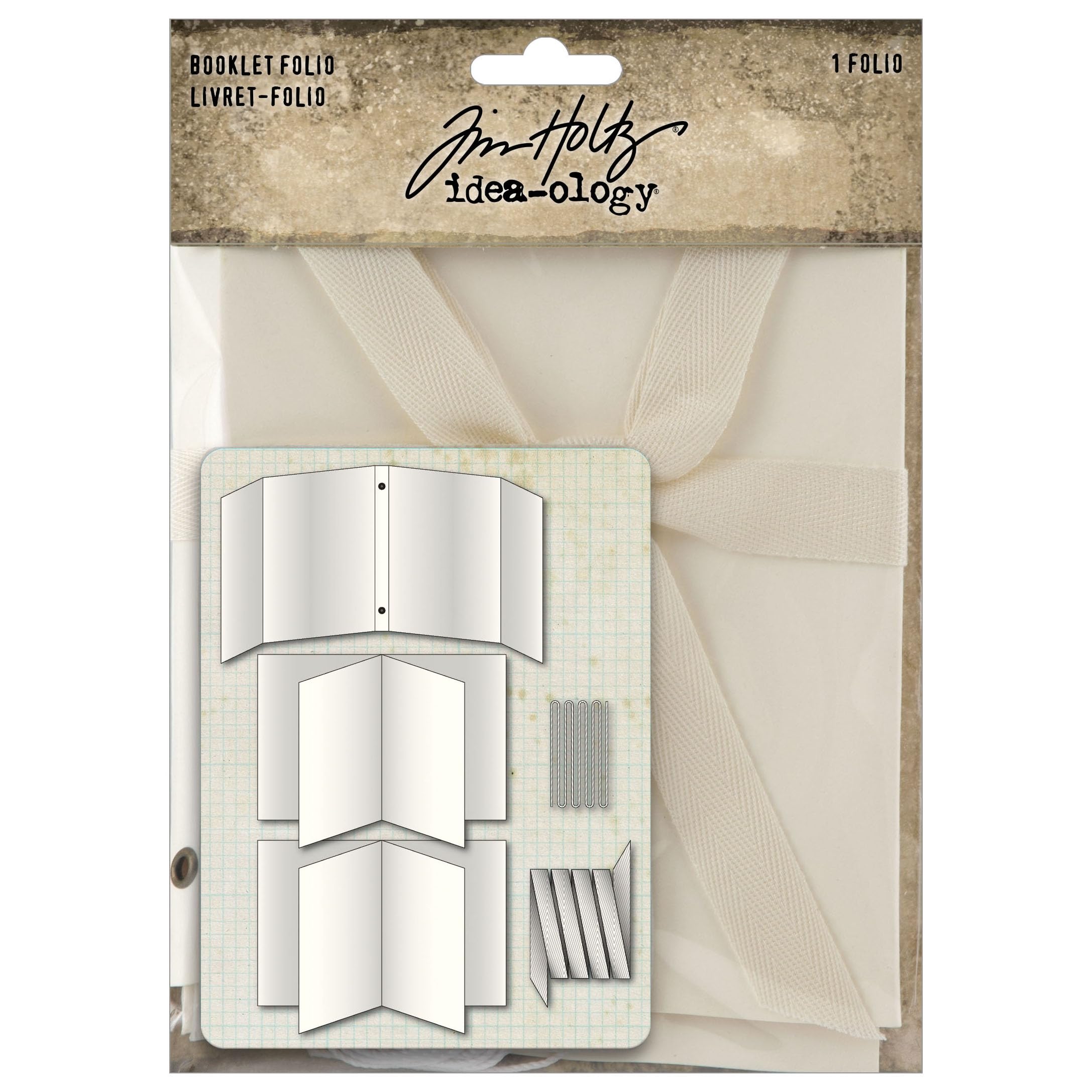 Booklet Folio Tim Holtz Idealogy, Cream