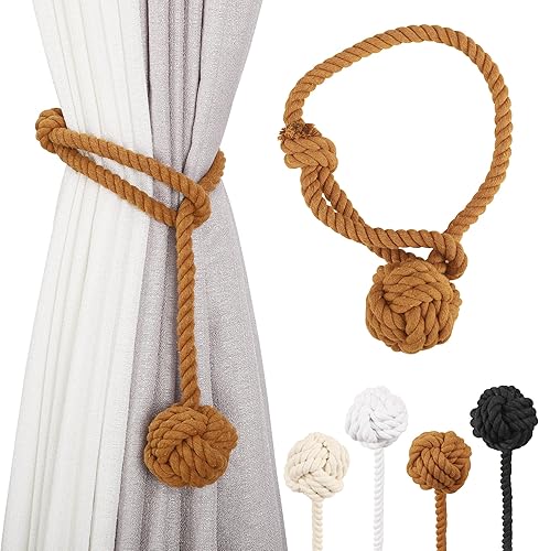 Paquete de 6 alzapaños de cortina, soportes para cortinas de pared, sujetadores de cortina, alzapaños de cortina para cortinas, alzapaños de cortina
