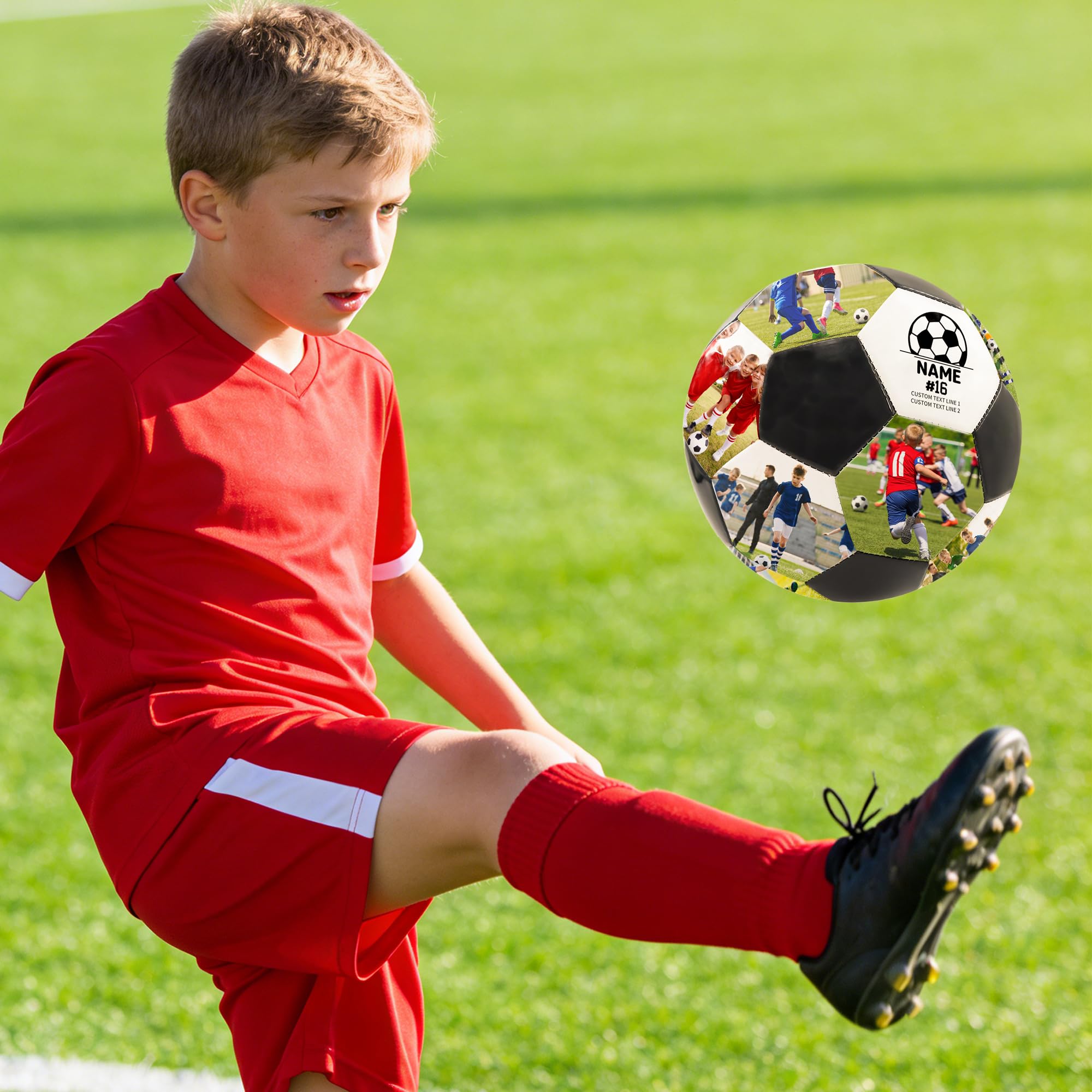 Pallone da Calcio Personalizzato con Nome e Foto - Regalo per Uomo, Papà, Fidanzato - Compleanno, Natale, Anniversario - Allenatore, Sportivo, Tifoso