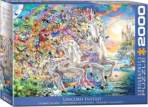 Rompecabezas EuroGraphics Unicorn Fantasy de Adrian de 2000 piezas