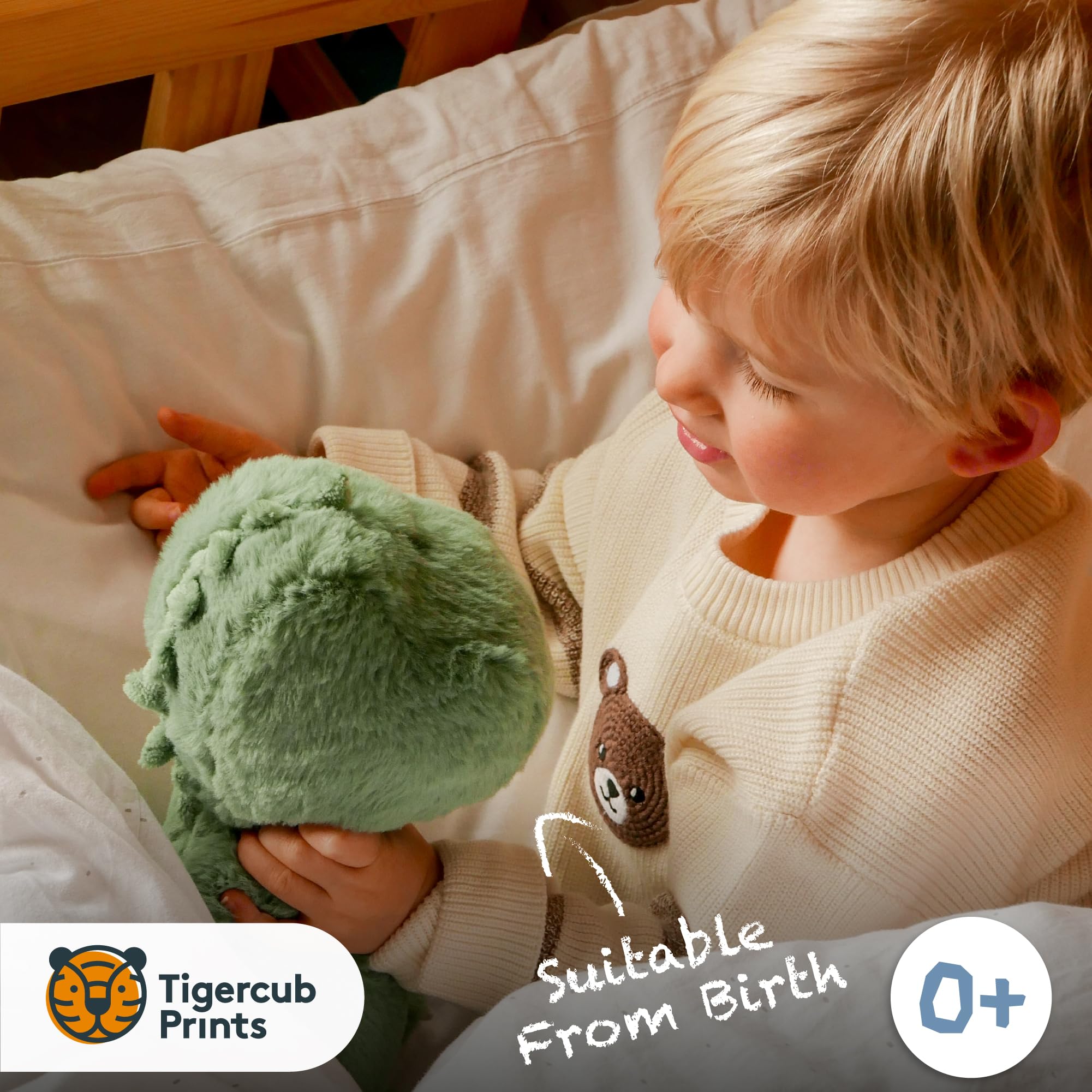 Tigercub T-Rex Dinosaur Soft Toy 25cm, Green - Image 3