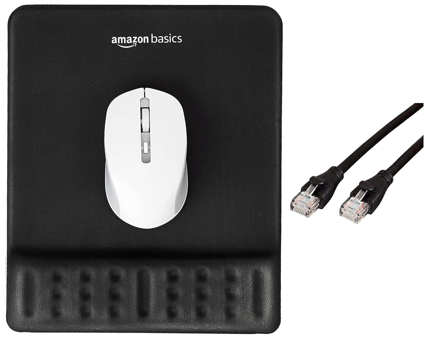 AmazonBasics Gel Mouse Pad Wrist Rest MemoryFoam Ergonomic Design