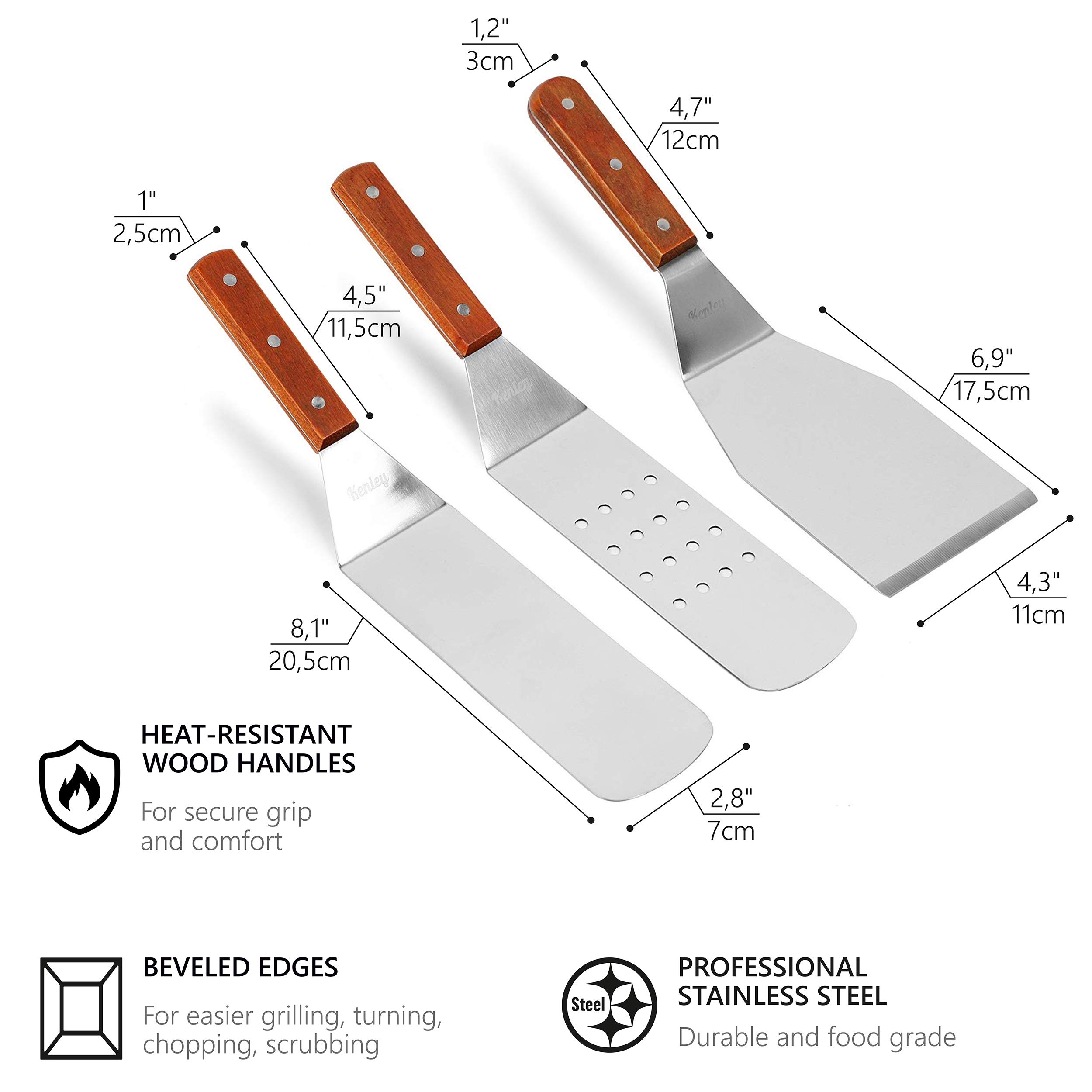 Griddle Accessories Set Spatula & Scraper 10Piece Griddle Tools for