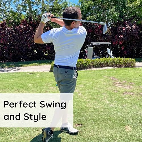 Miniatura 5 de Mens Braided Stretch Belt Adjustable Woven Golf Belt for Casual, Work, and Active Wear