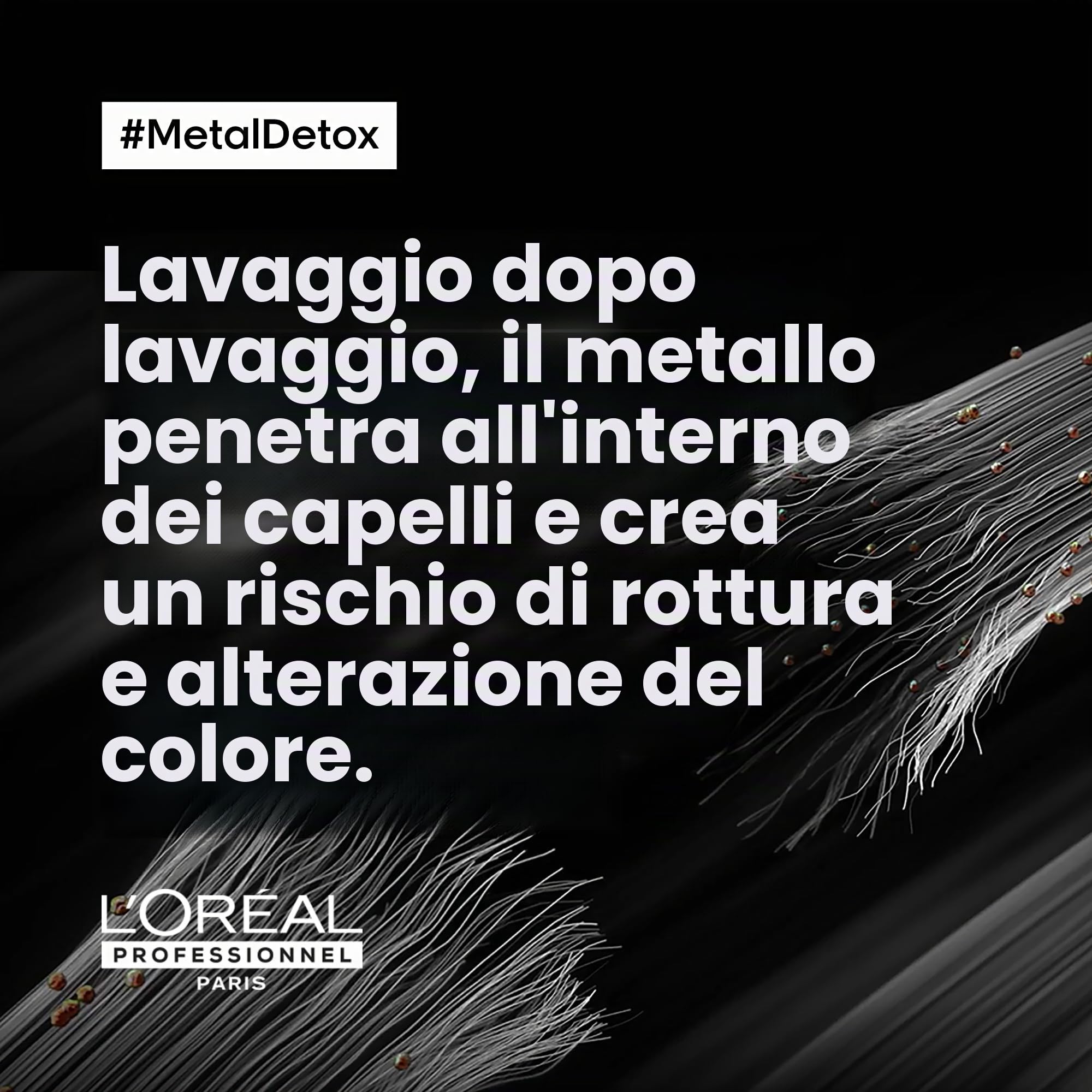 L'Oréal Professionnel Paris | Metal Detox Shampoo Ristrutturante + Olio Professionale Concentrato per Tutti i Tipi di Capelli Danneggiati, Stop a Rottura e a Colori Indesiderati