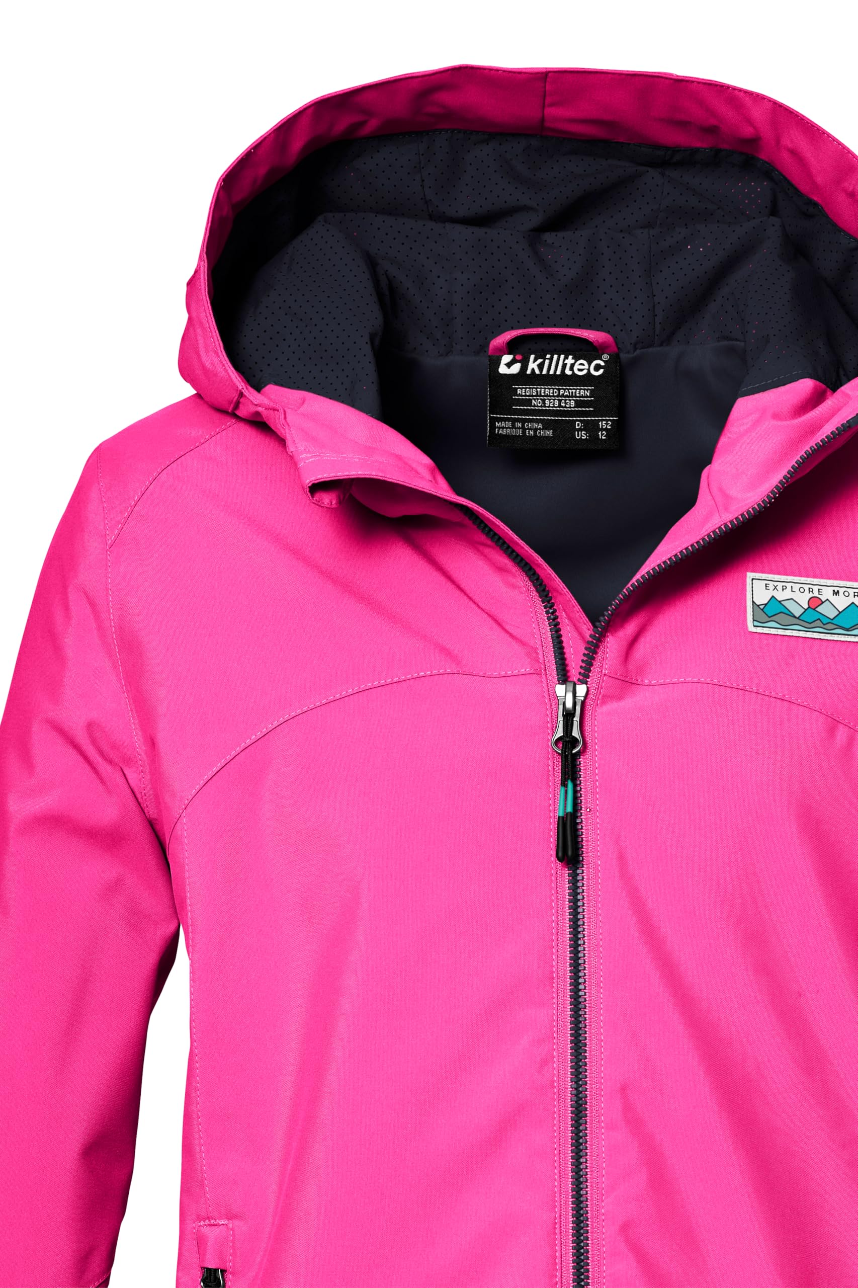 Killtec Kos 146 Grls Jckt Chaqueta funcional impermeable/chaqueta impermeable con capucha Niñas