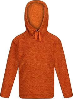 Regatta Boys Keyon Stripe Fleece Hooded Drawcord Warm Hoodie
