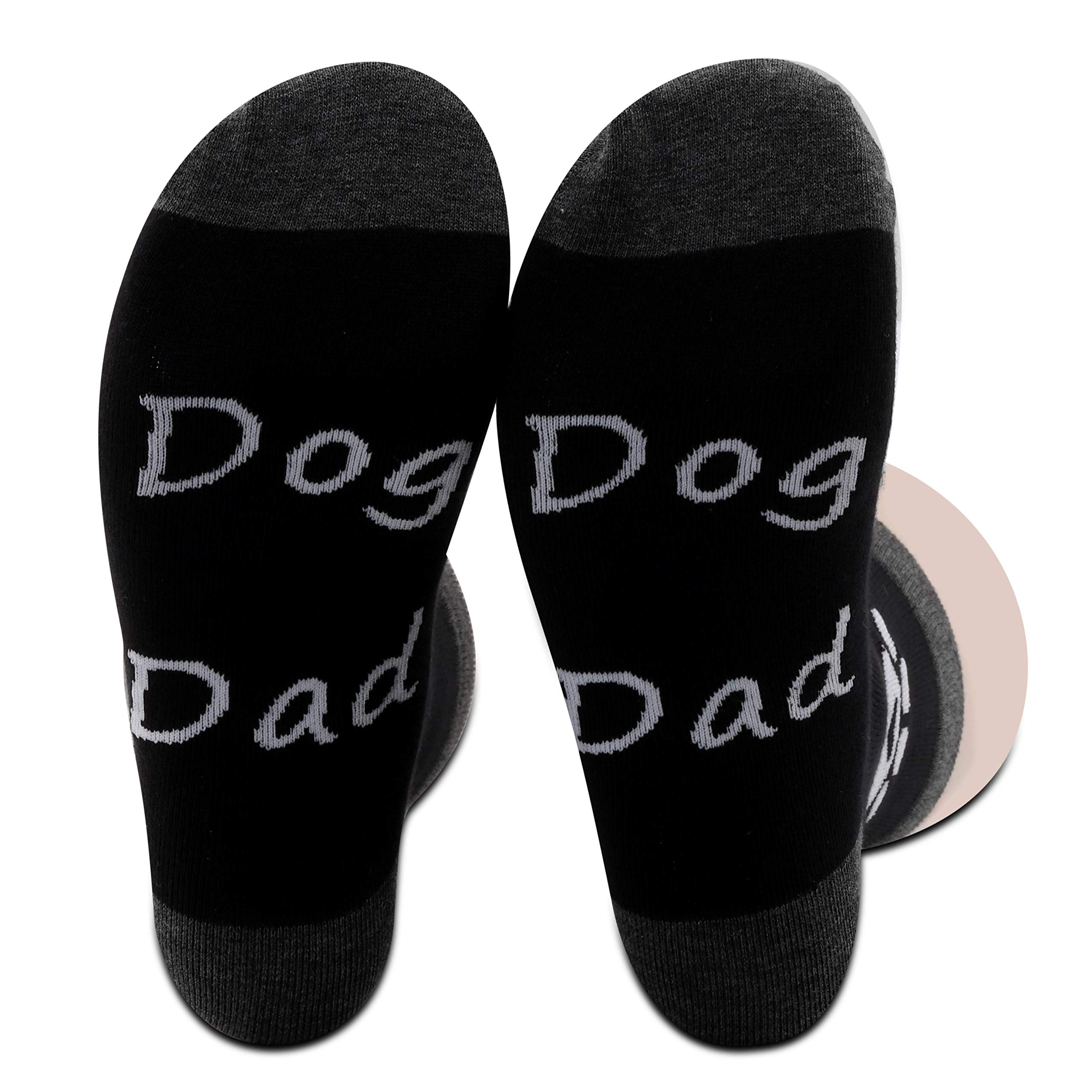 PXTIDY Dog Dad Socks Dog Father Owner Pet Paw Print Socks ...