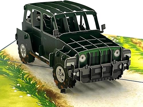 Miniatura 8 de Tarjeta de felicitación desplegable 3D, color azul, tamaño 5 x 7 pulgadas, incluye una tarjeta de notas y sobre a juego