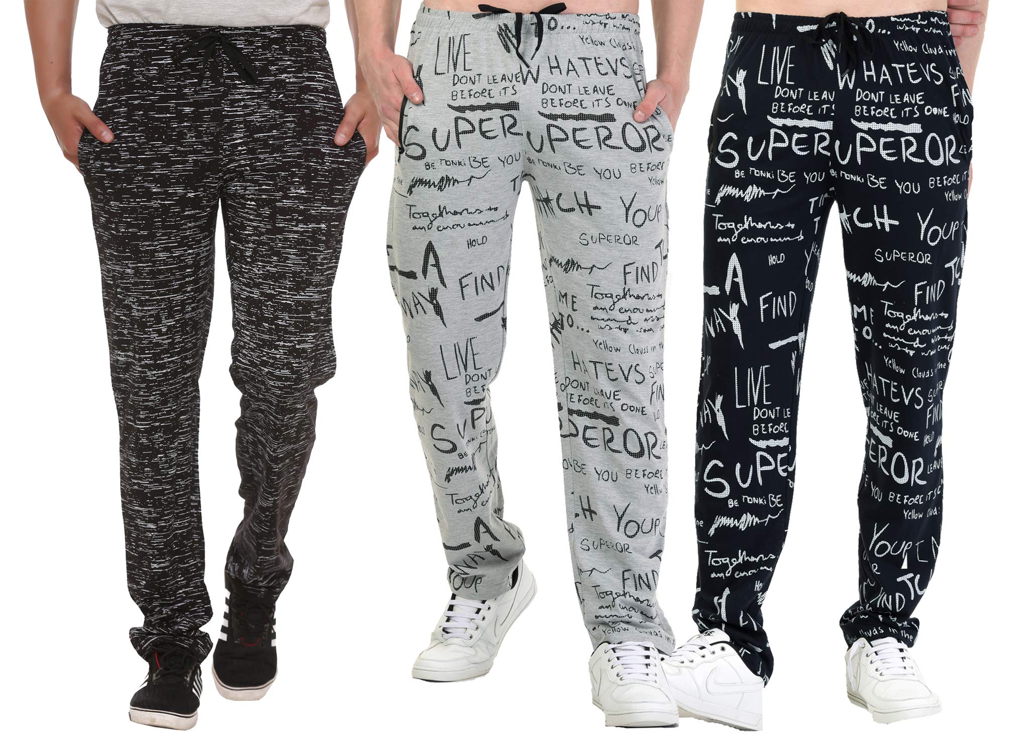 SHAUNMen's Regular Fit Track pants